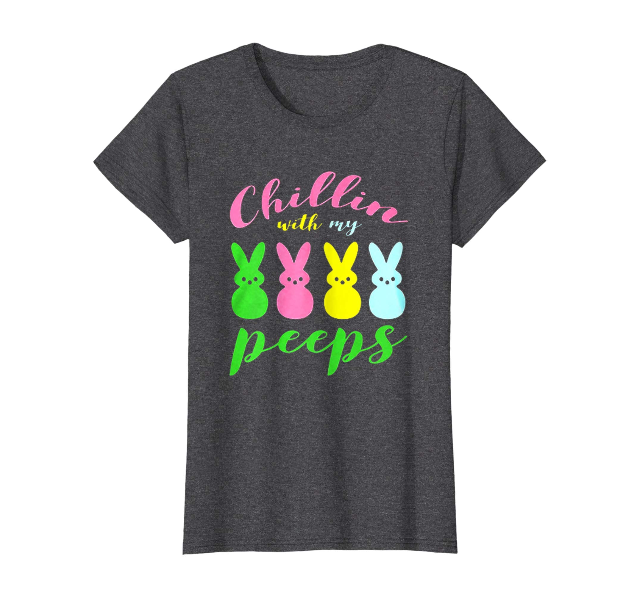 Chillin With My Peeps Easter Bunny Funny T Shirt