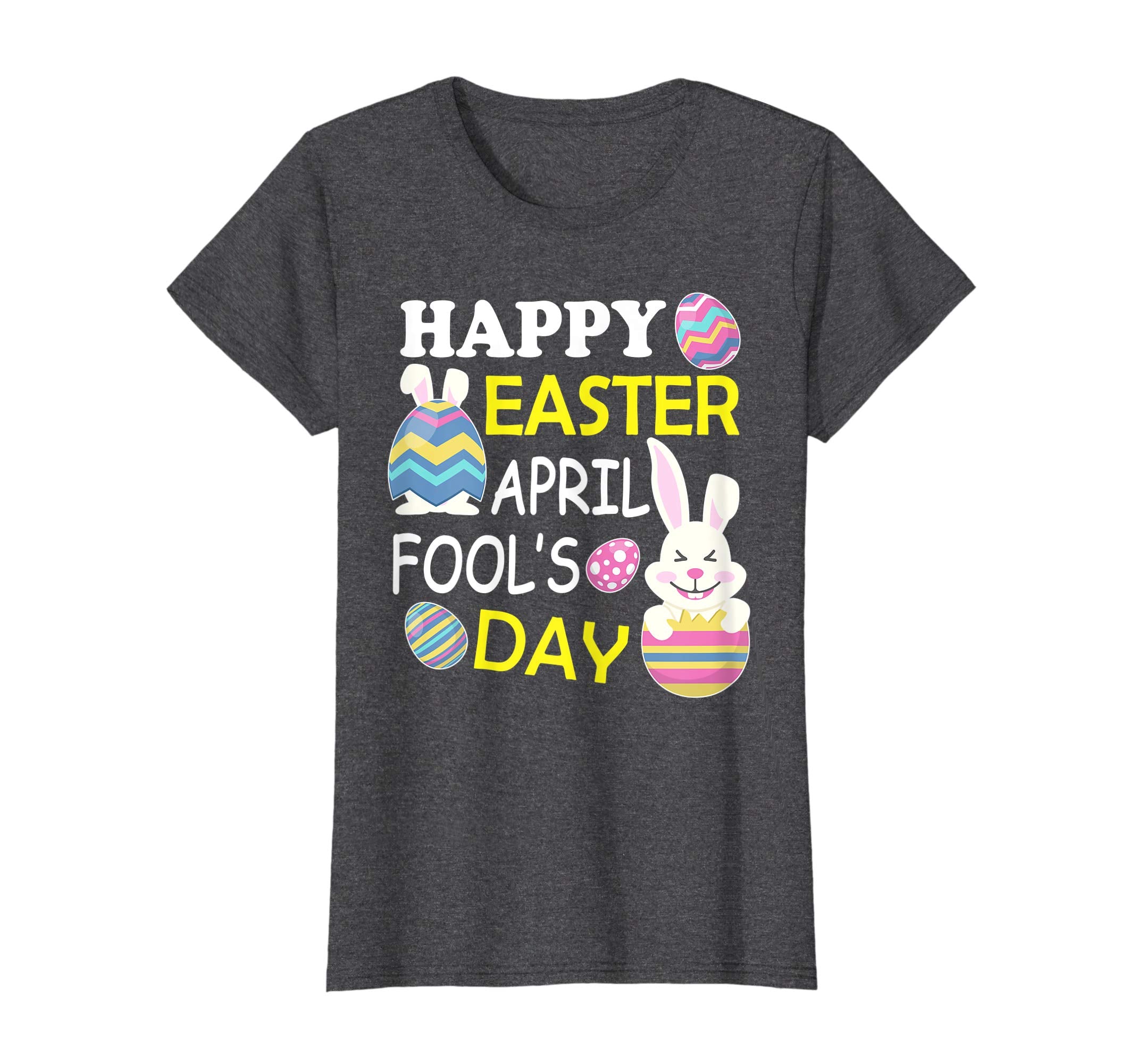 Bunny Face &amp; Easter Eggs Happy Easter April Fool's Day Shirt