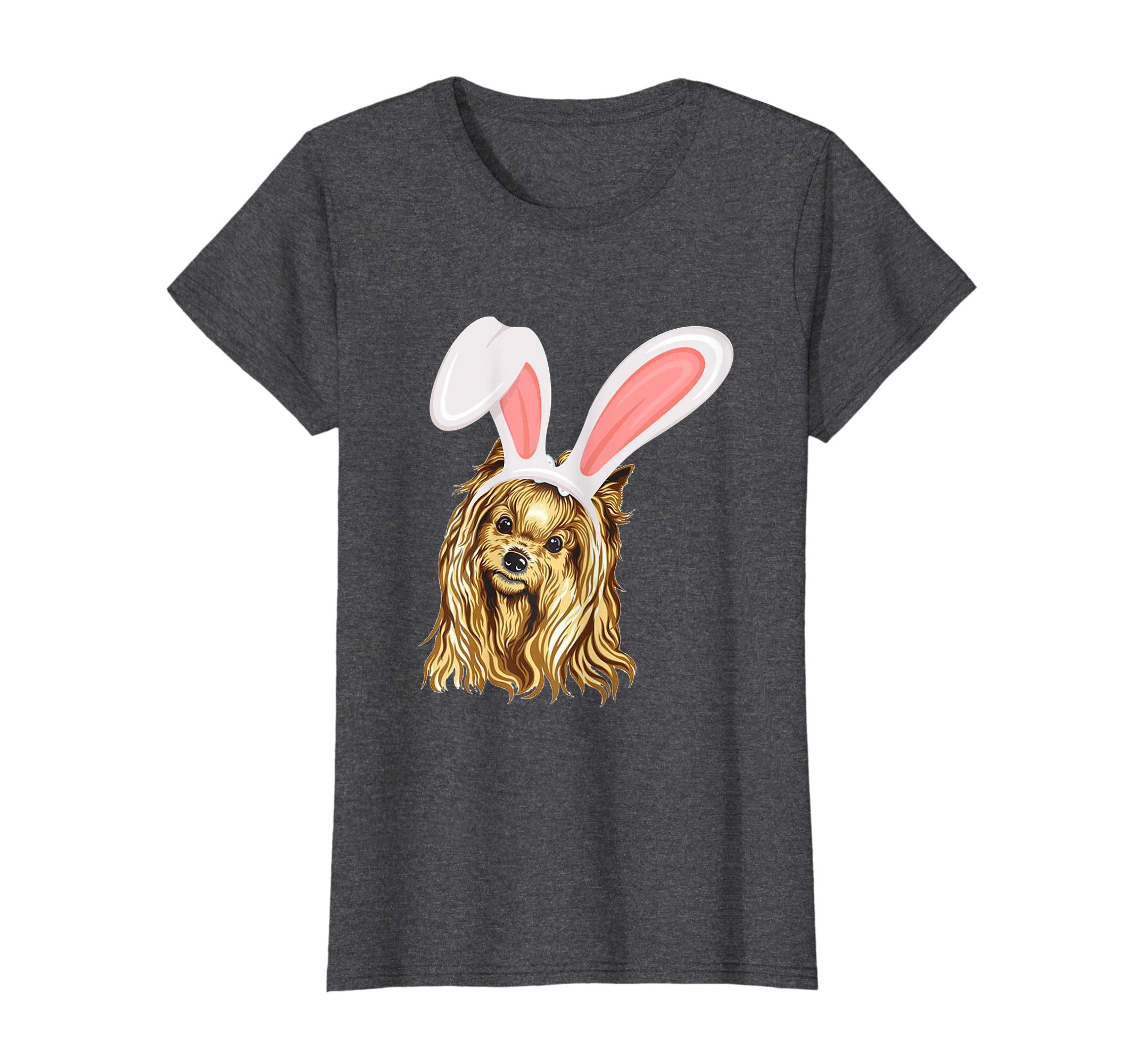 Yorkshire Terrier Dressed As Easter Bunny Rabbit Ears Shirt
