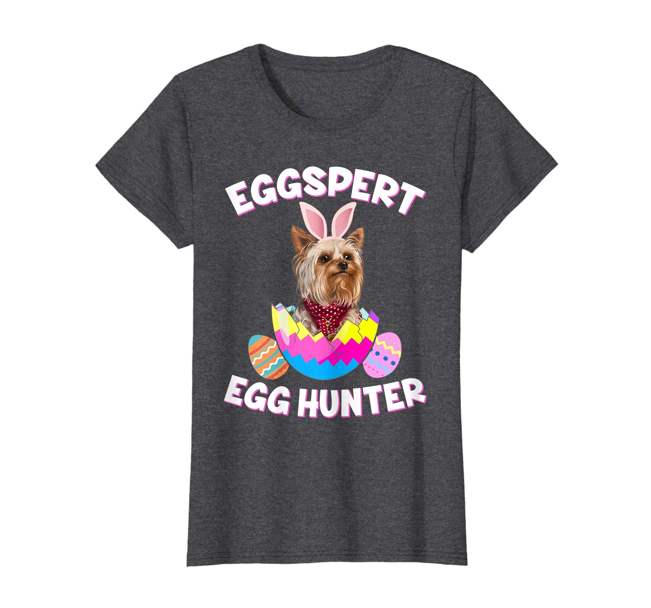 Eggspert Egg Hunter Easter Funny Yorkie T Shirt