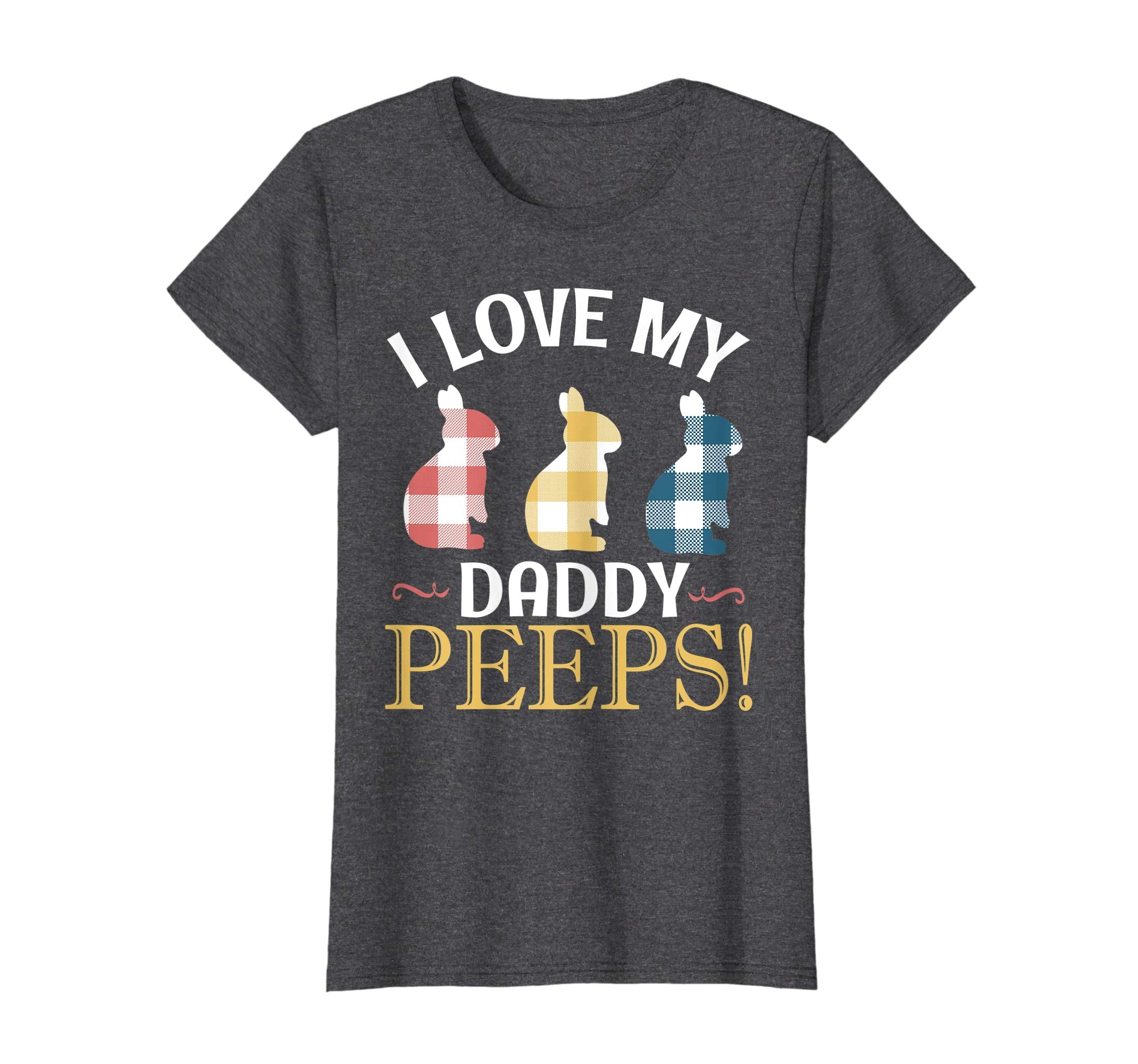 I Love My Daddy Peeps Bunnies Vintage Retro Easter Shirt