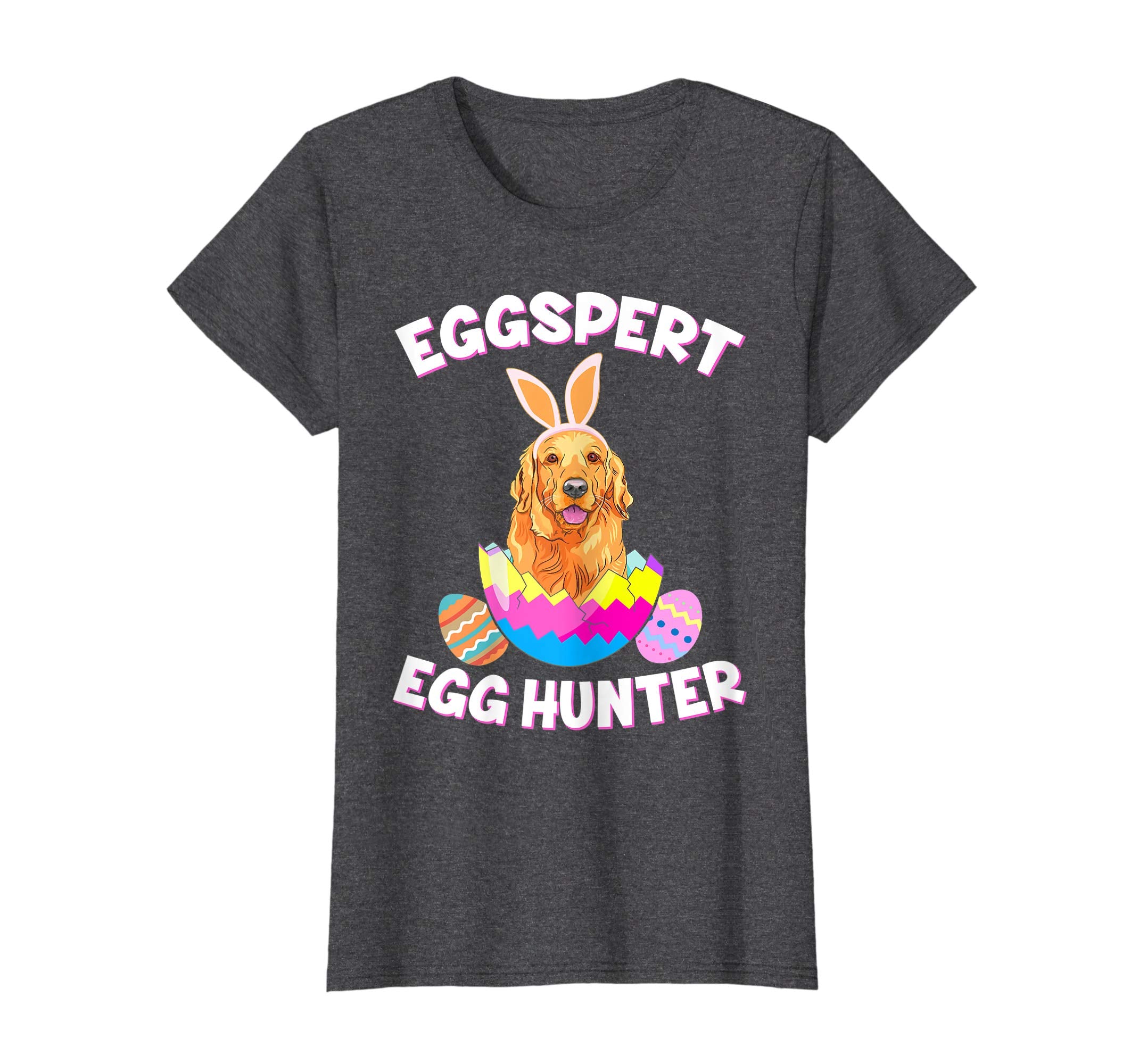 Eggspert Egg Hunter Easter Funny Golden Retriever T Shirt