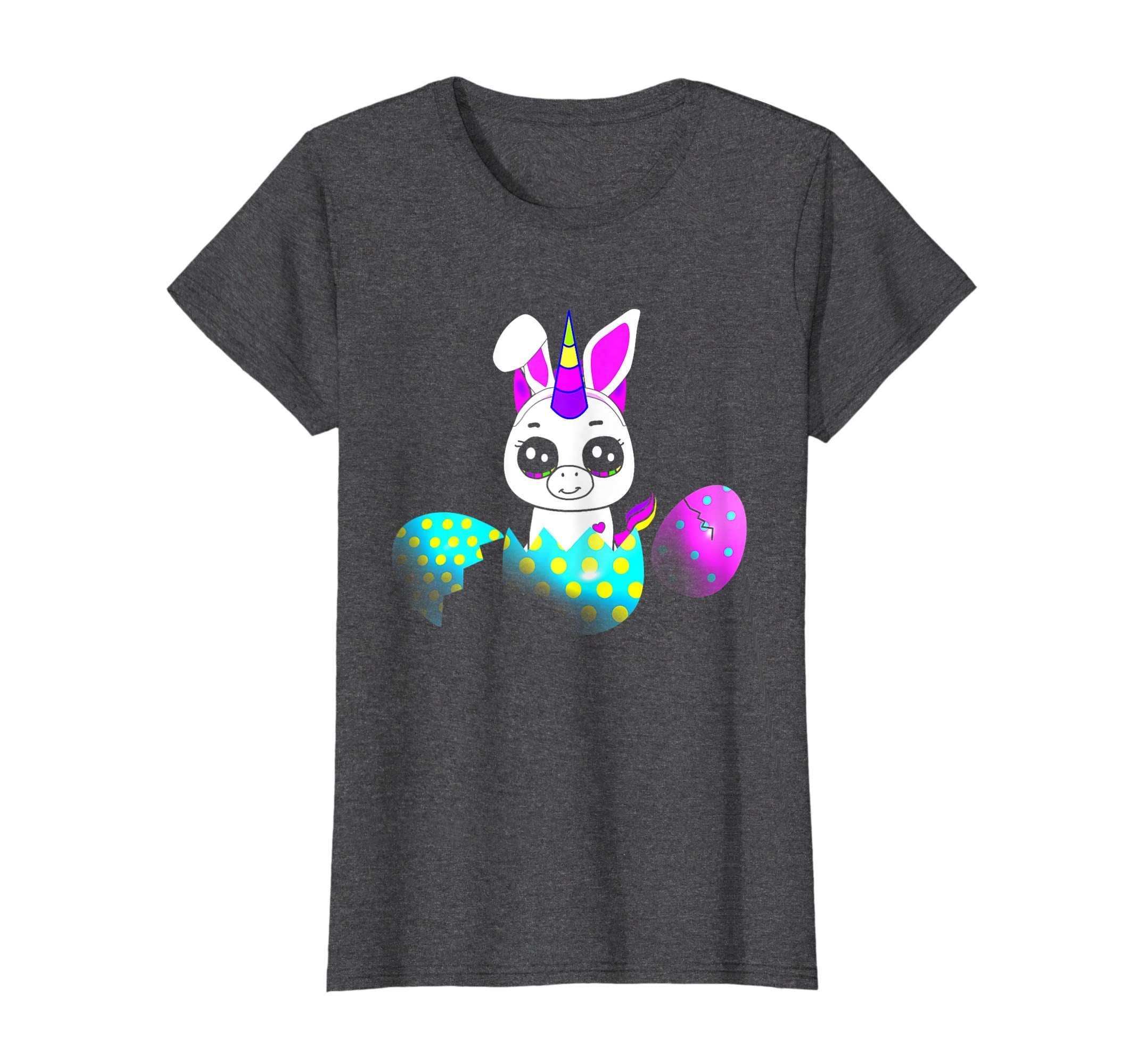 Easter Unicorn Tshirt Girl Easter Egg Hunt Bunny Ears