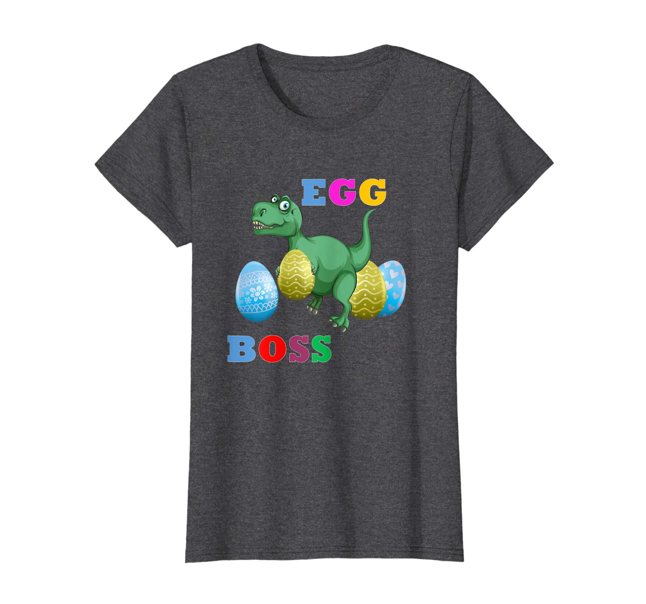 Easter T-Rex Shirt For Kids Cute Easter Dinosaur Eggs Boss