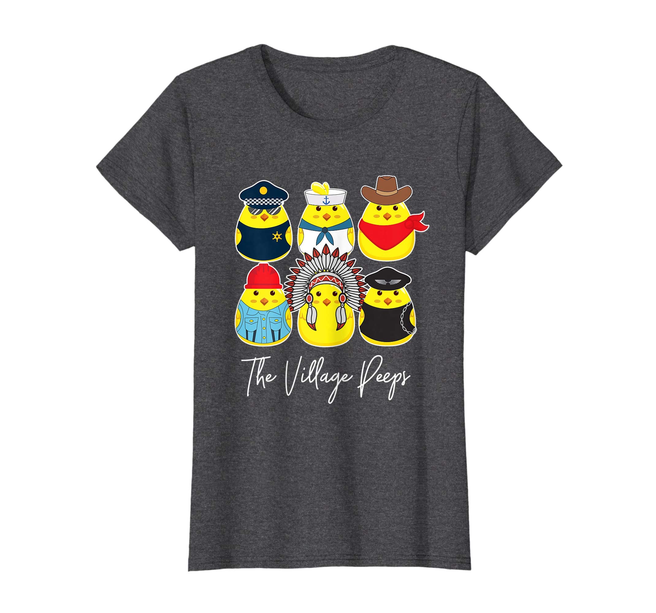 Funny Easter Shirt Village Peeps Cute Chick Tshirt Bunny