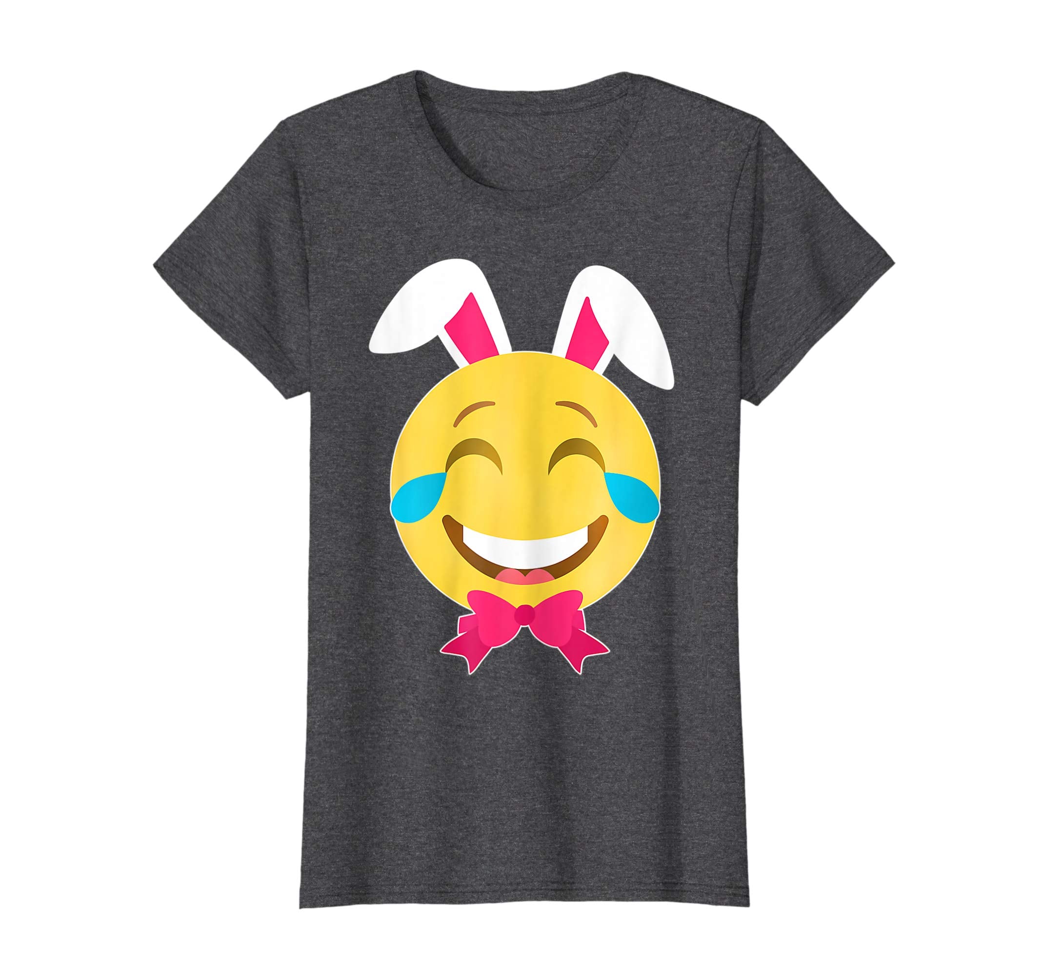 Smile Emotion Girl Face Bunny Rabbit Happy Easter Day Shirt