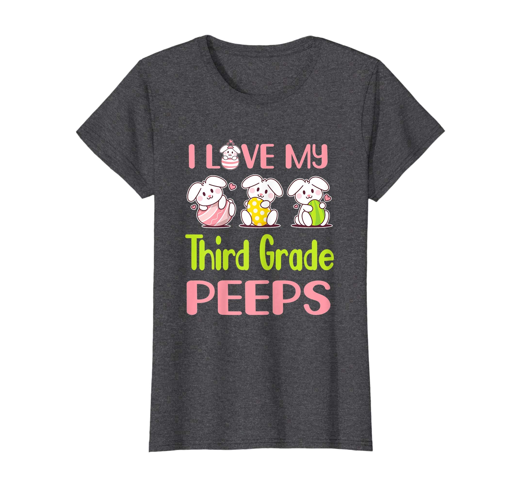 I Love My Third Grade Peeps Happy Easter Teacher Shirt