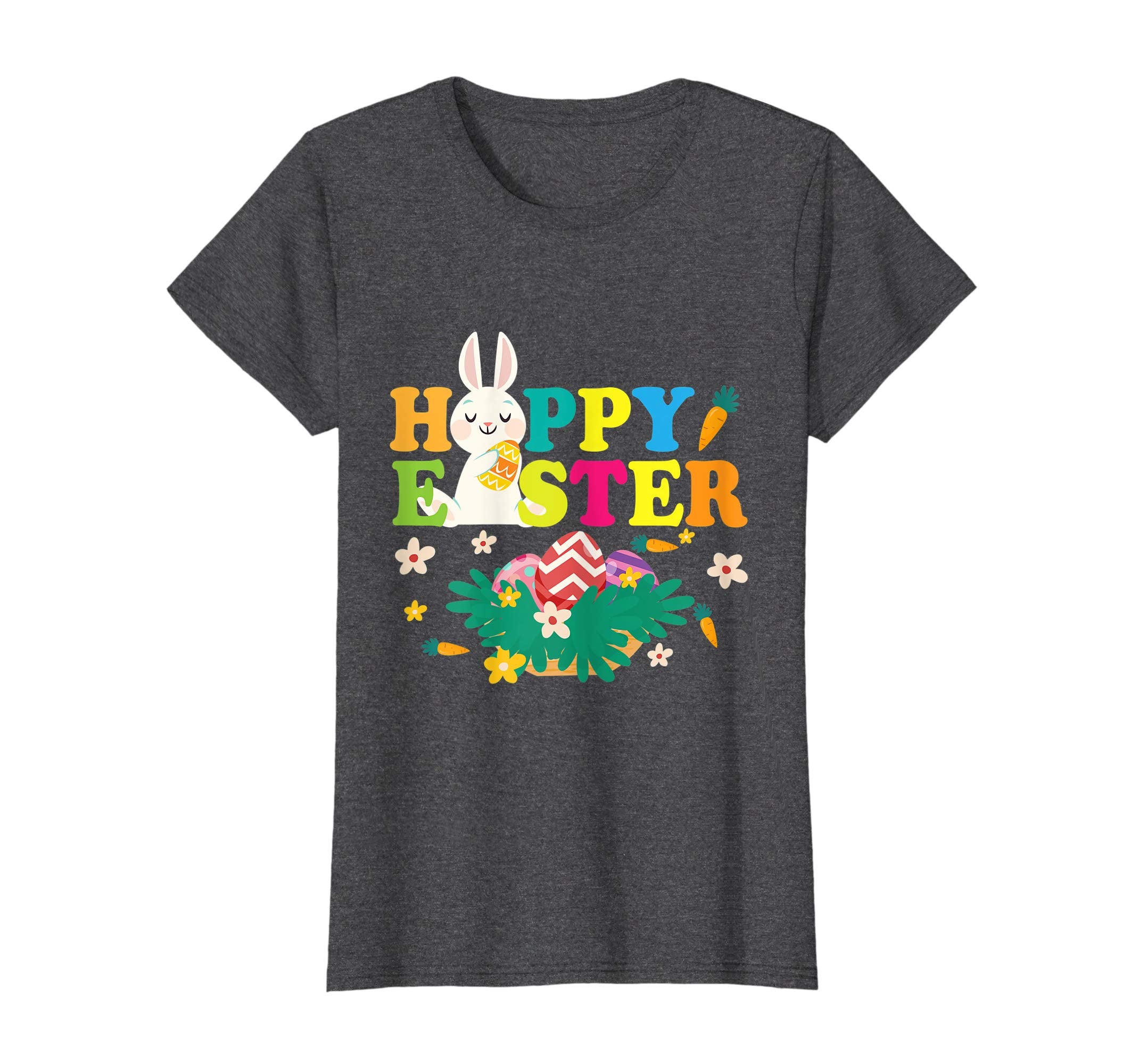 Bunny Hunting Easter Eggs Carrots Happy Easter Day Shirt