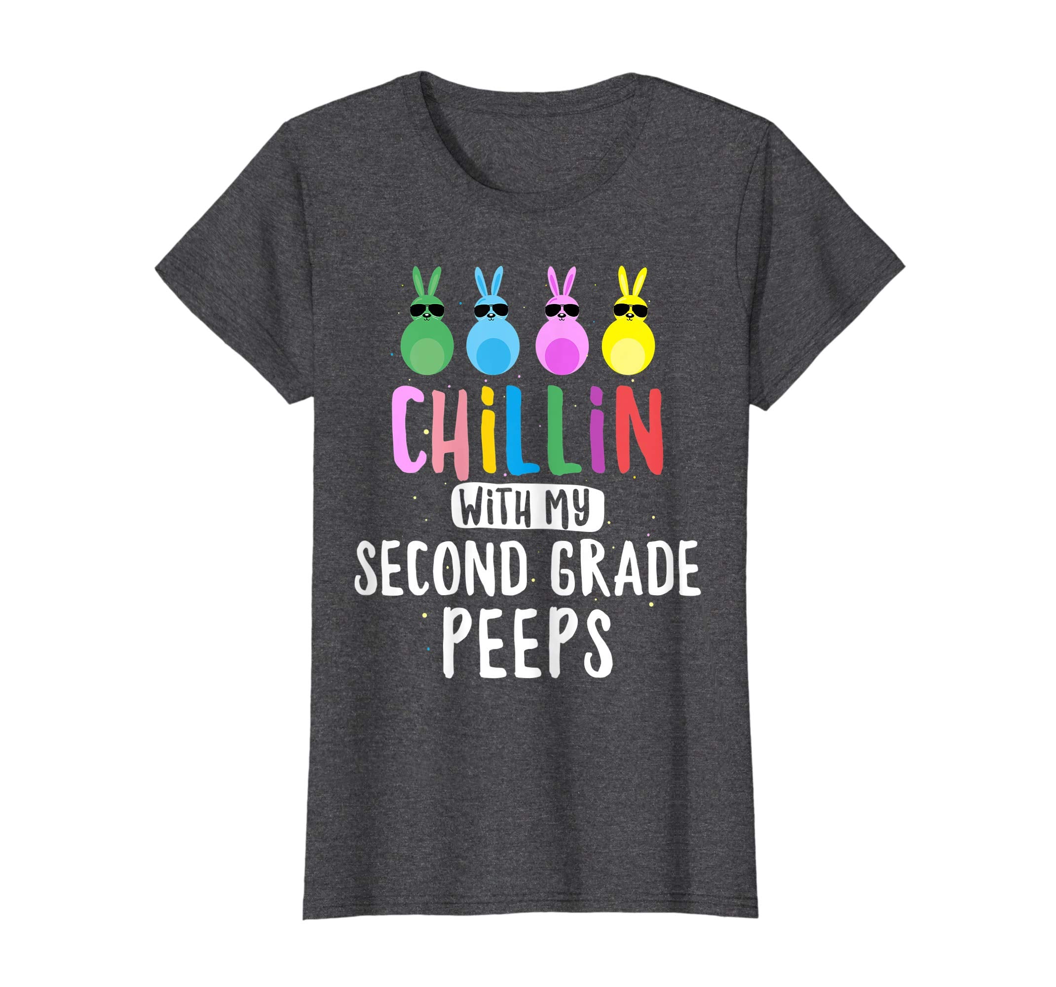 Chillin with My 2nd Grade Peeps Teacher Student Easter Shirt