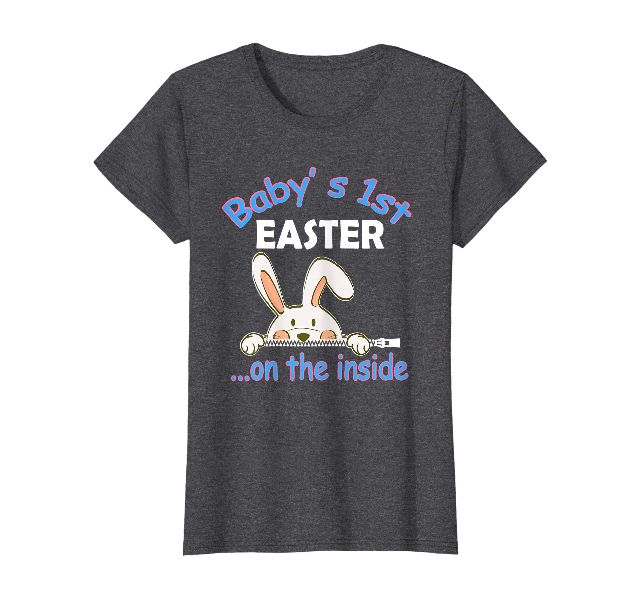 Pregnant Bunny Baby's 1st Easter On The Inside Happy Shirt