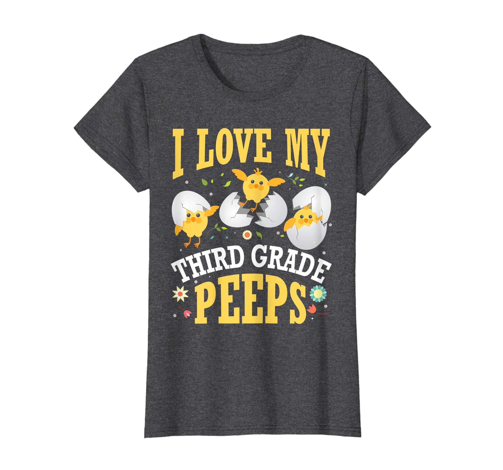I Love My Third Grade Peeps Chicks Easter Teacher Shirt