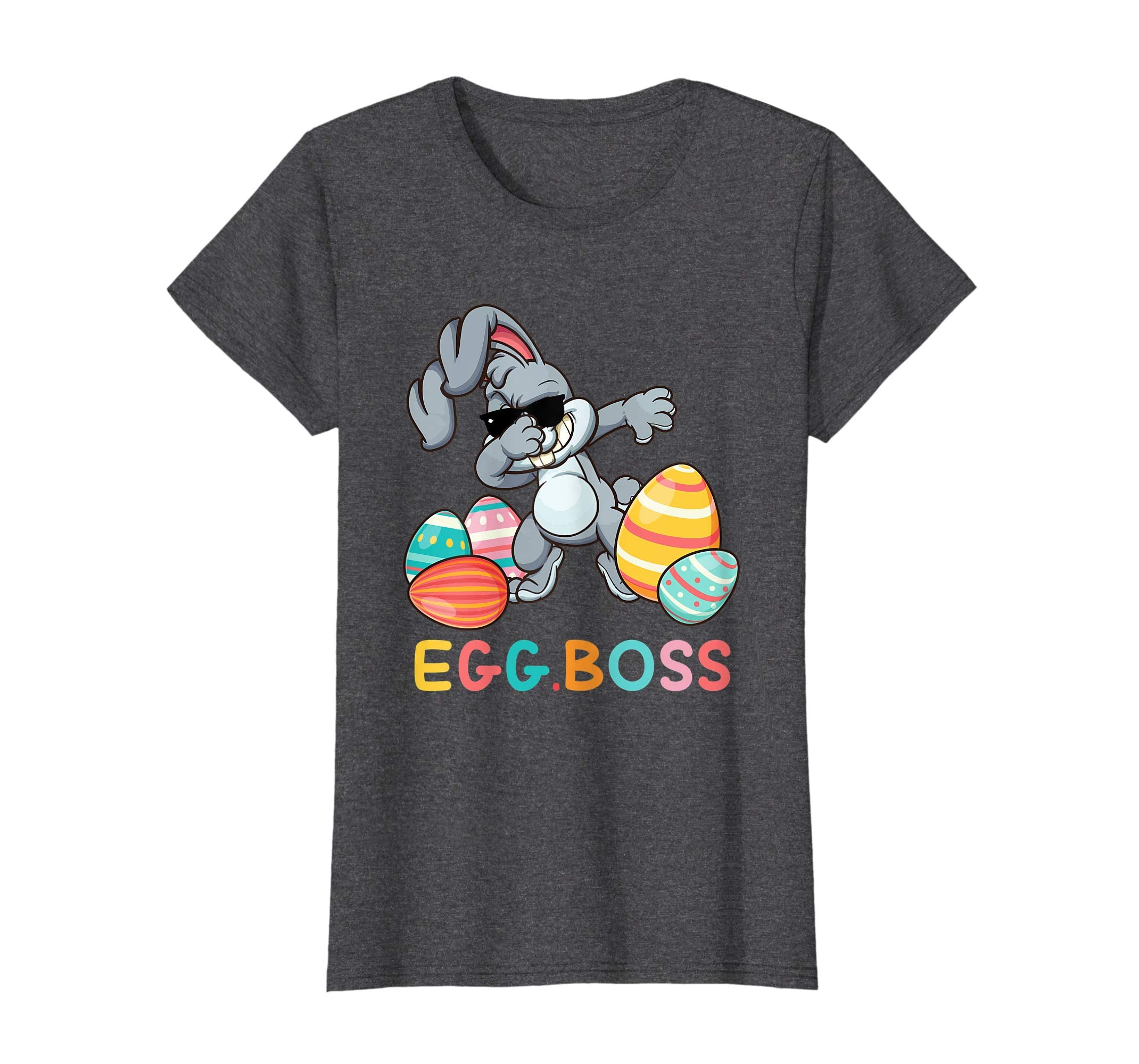 Happy Easter T-Shirt with Bunnies Eggs Flowers Carrots