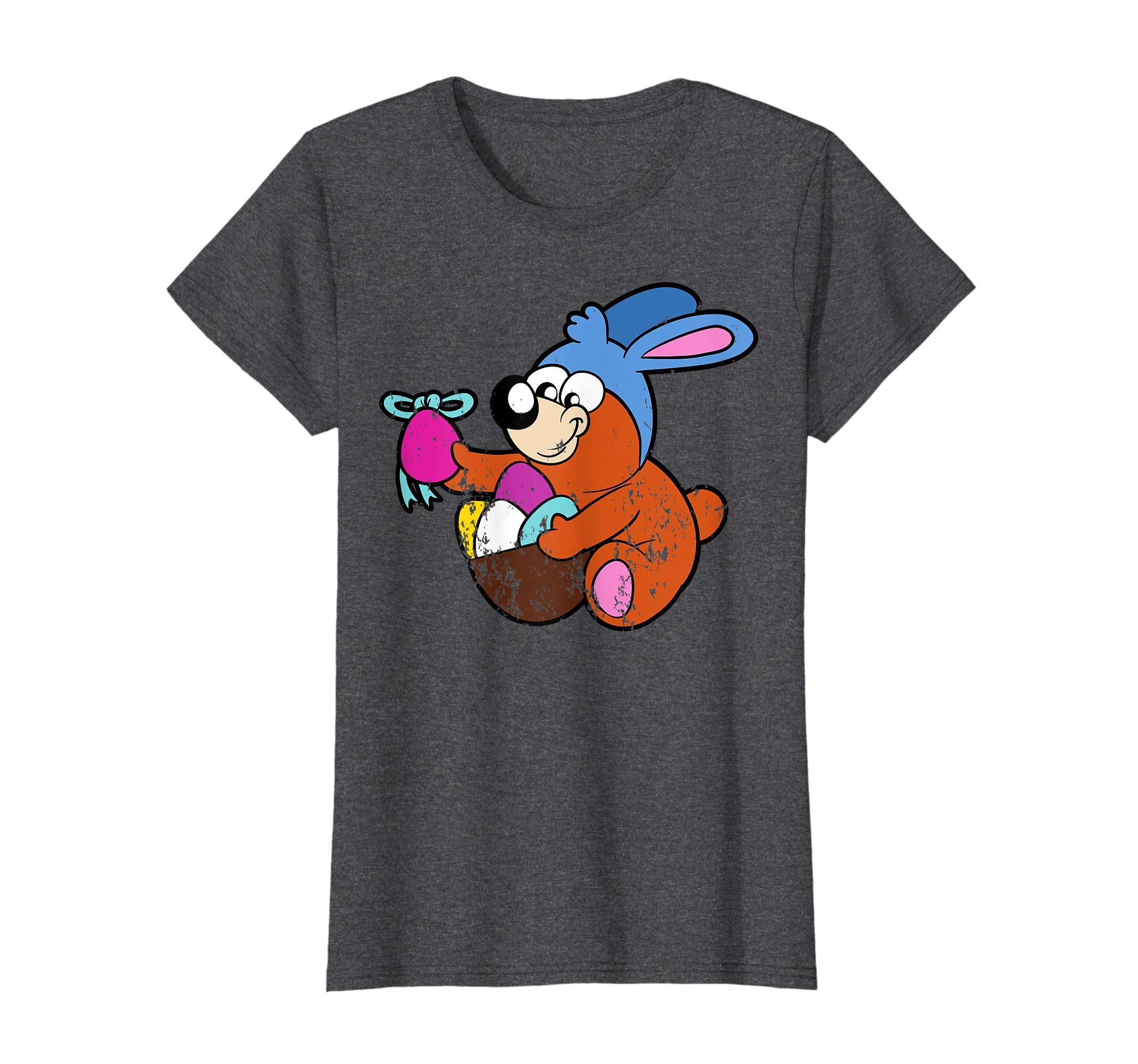 Retro Vintage Grunge Funny Cute Easter Bunny Egg Fun T-Shirt