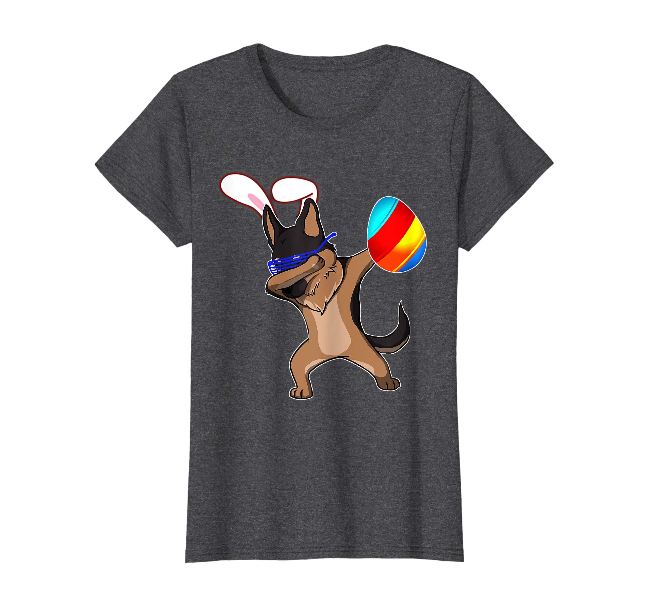 Easter Bunny Dabbing German Shepherd Dog Tshirt Egg Ears