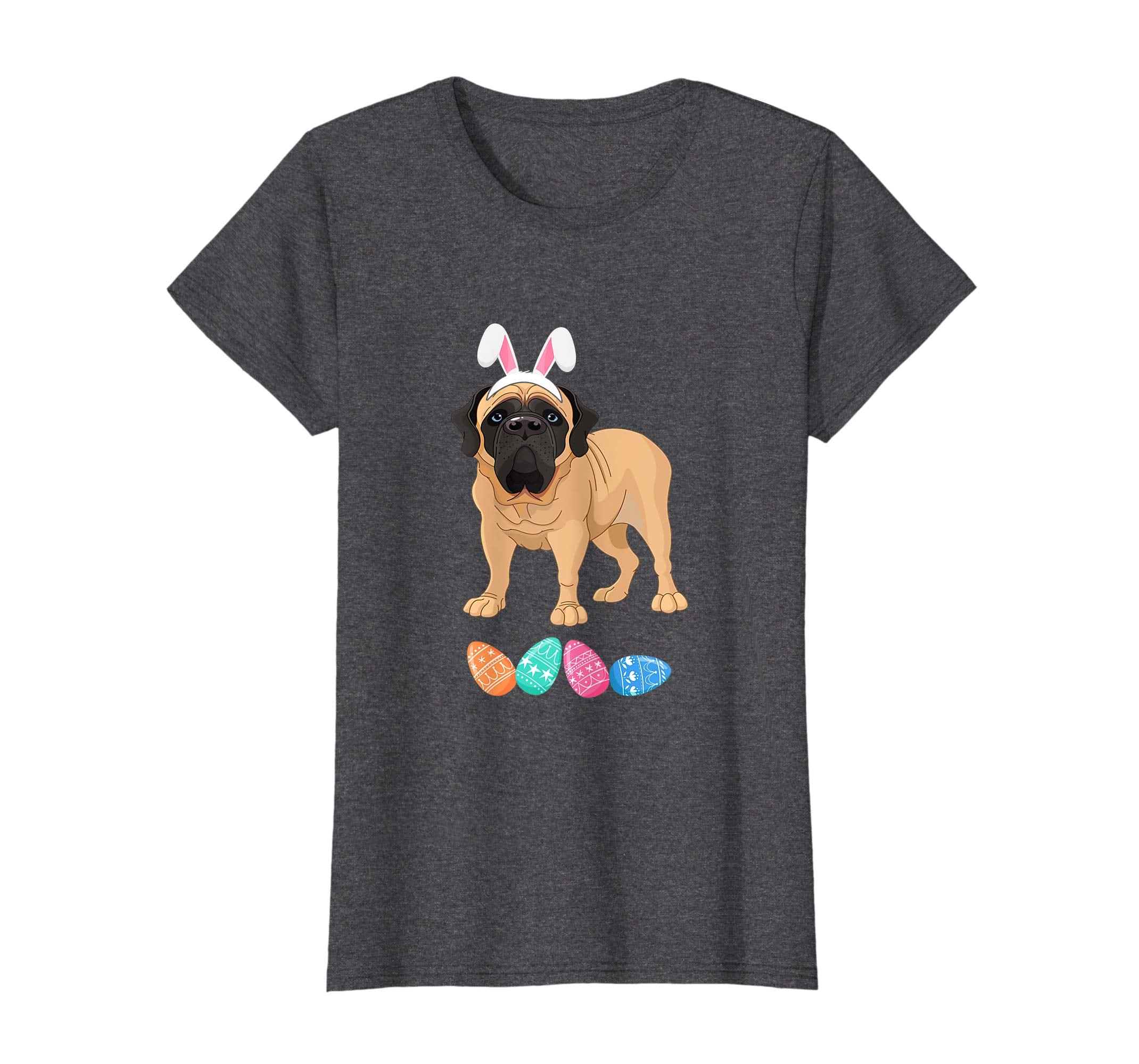 Funny Easter English Mastiff With Bunny Ears And Eggs T Shir