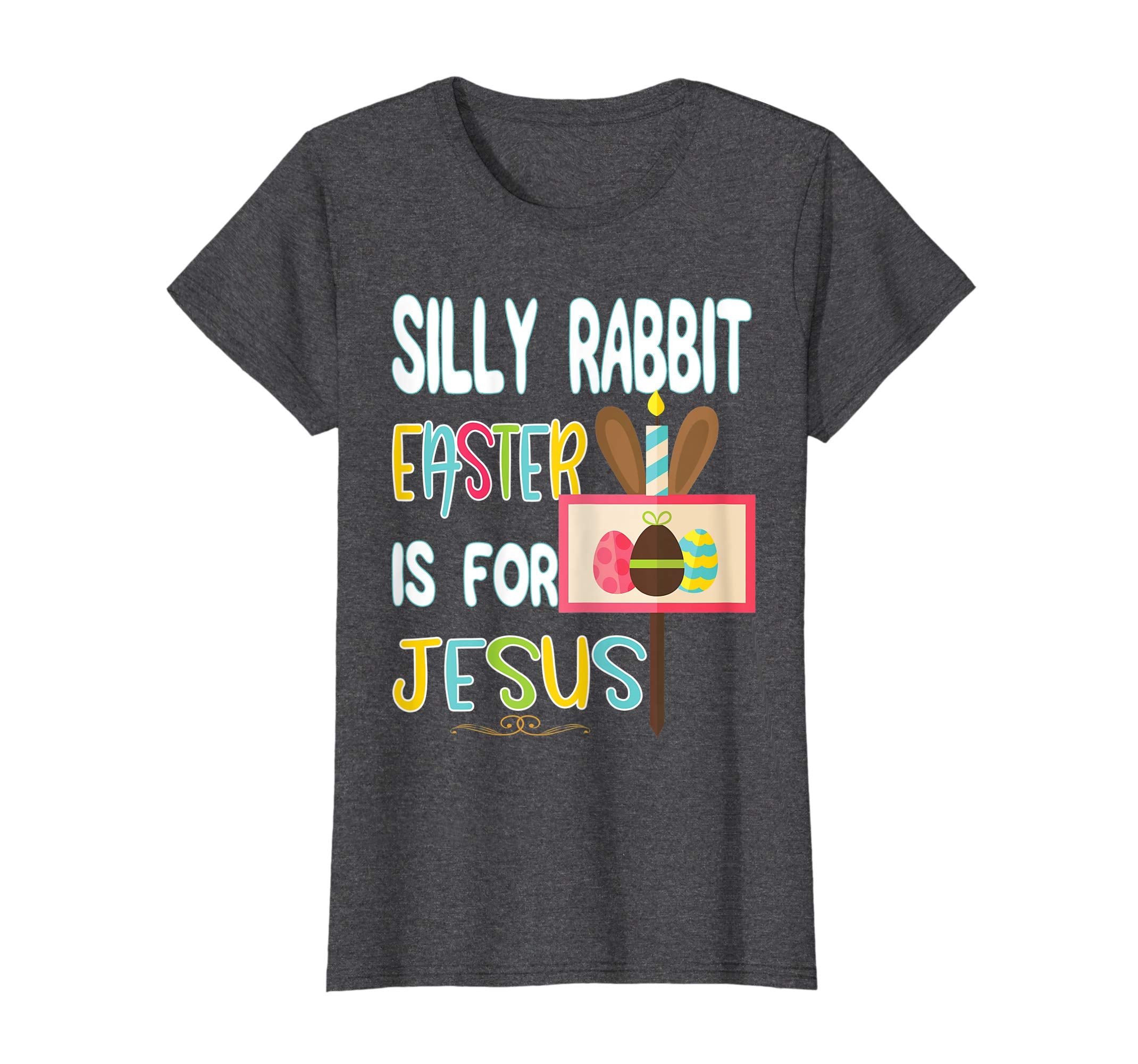 Christian Easter Shirts Women Religious Gift Rabbit Jesus