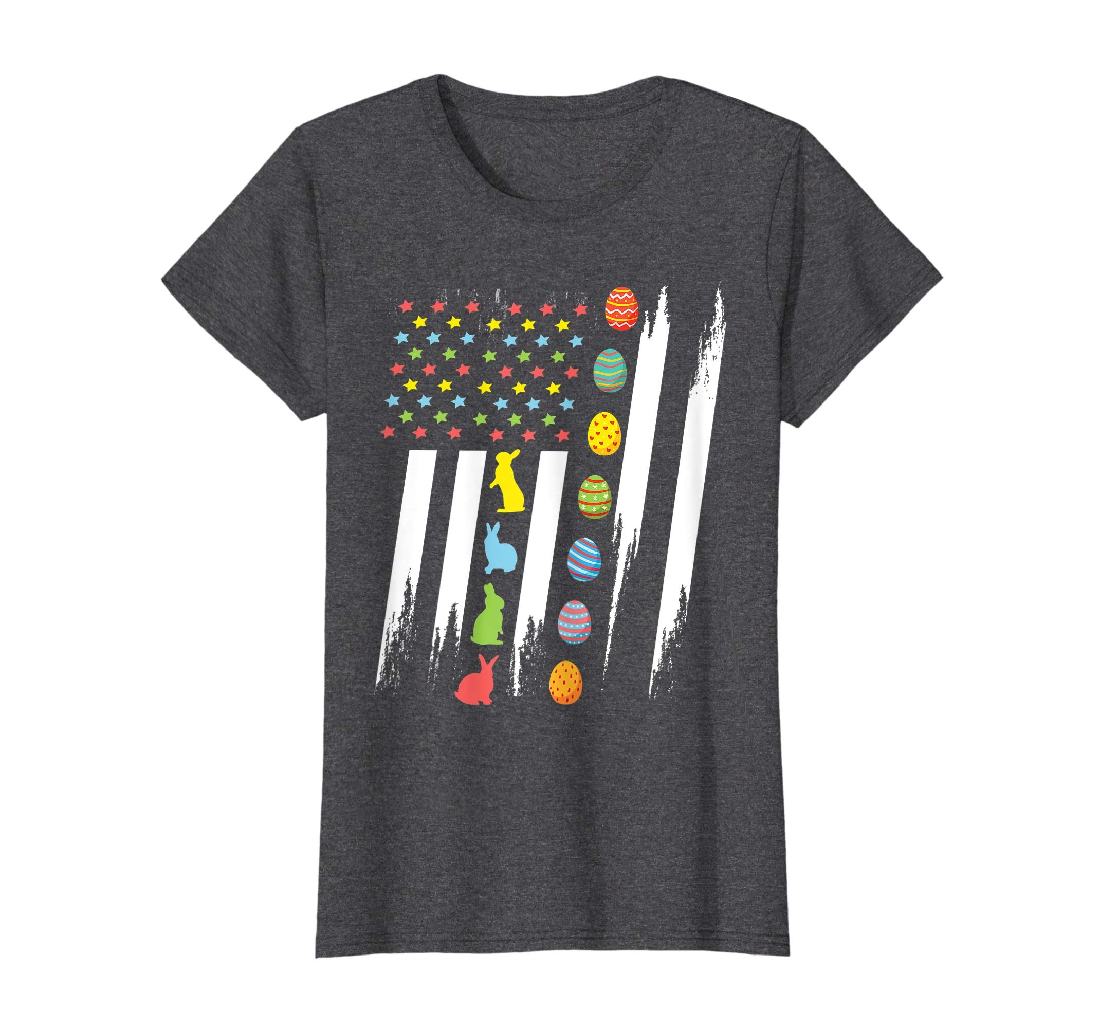 Bunnies &amp; Easter Eggs In US Flag Happy Easter Vintage Shirt