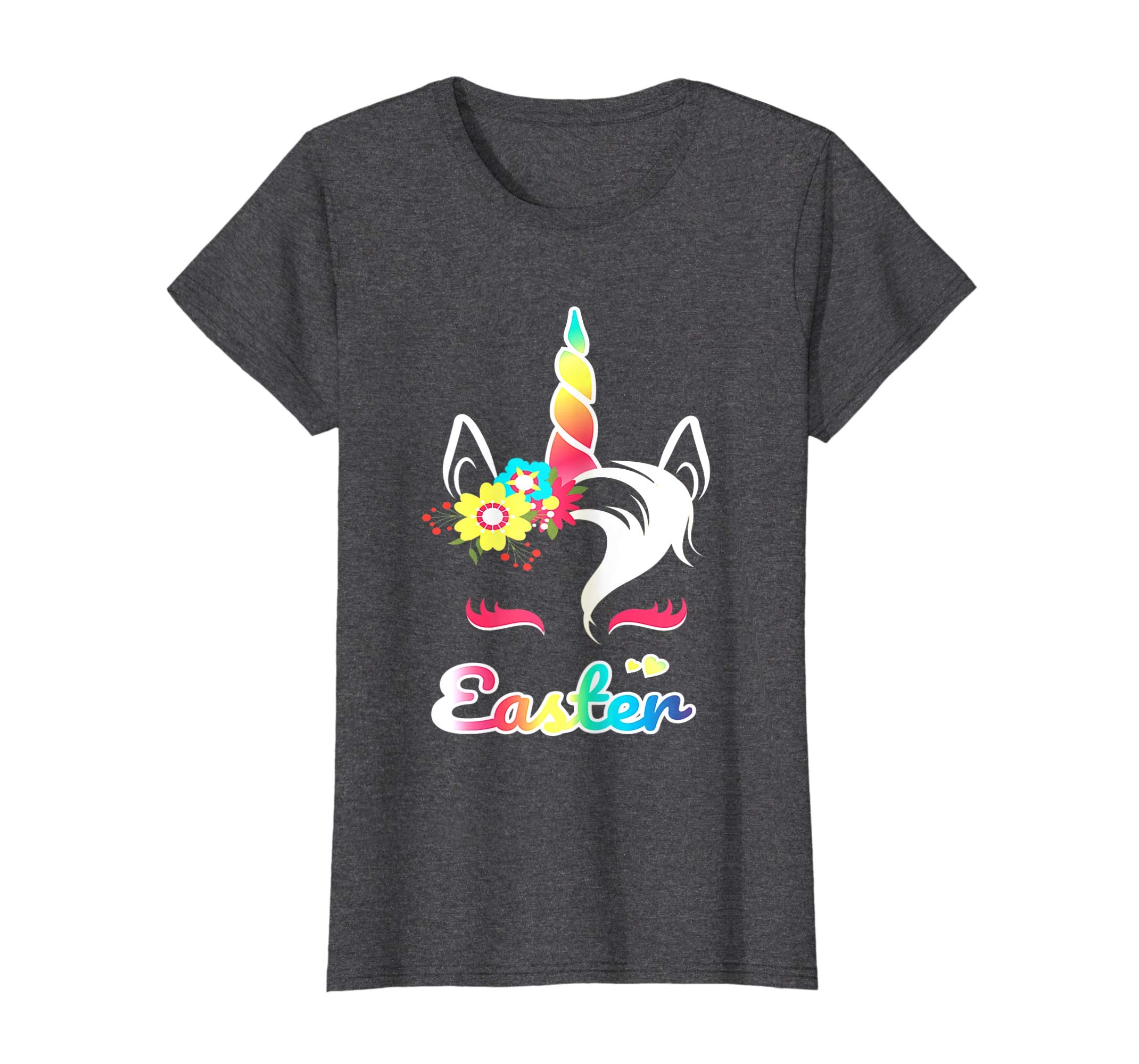 Rainbow Unicorn Easter Shirt Custom Name Gift for girls