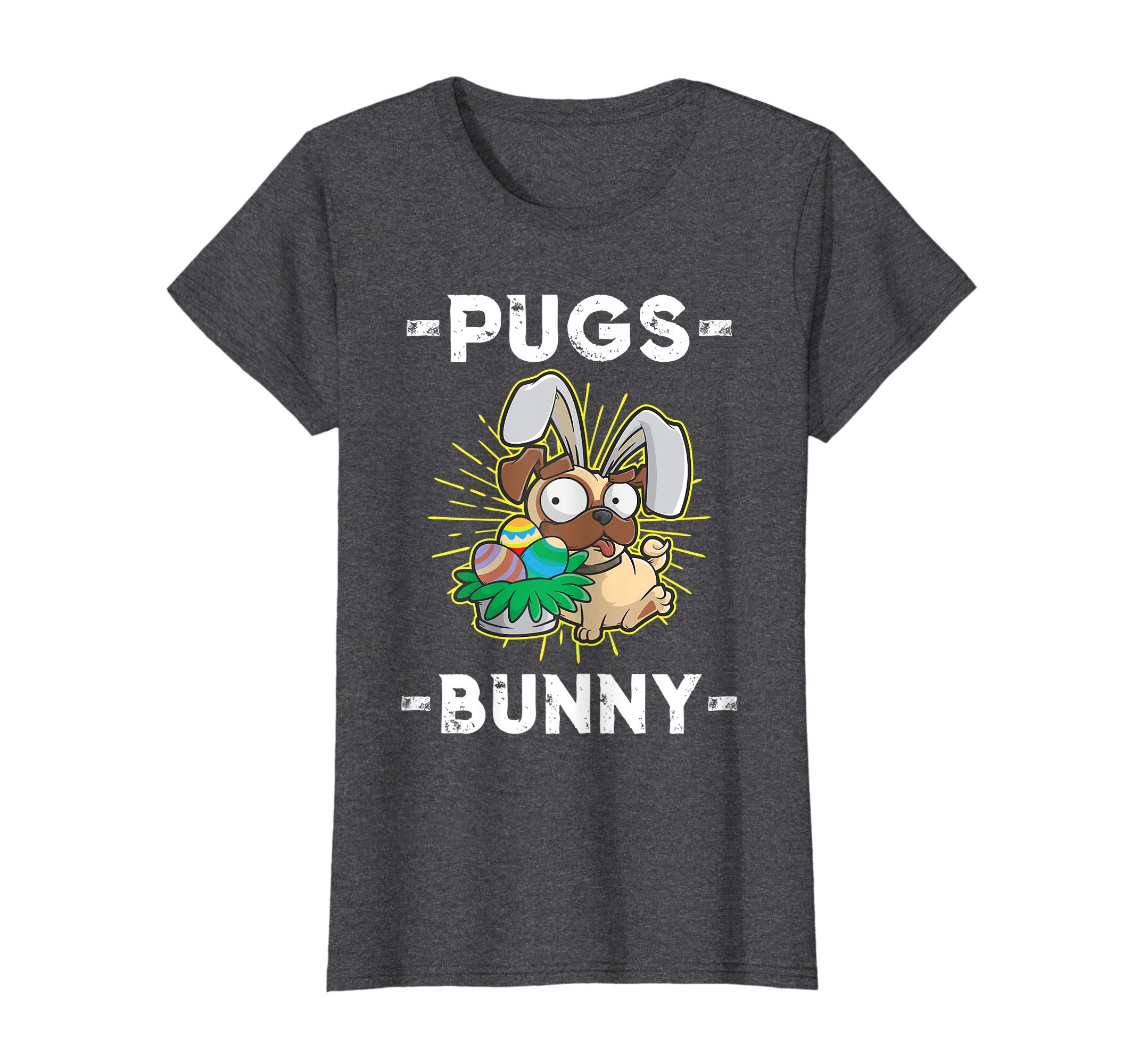 Dog Easter Egg Hunter Pugs Bunny T Shirt Gift for Girl &amp; Boy