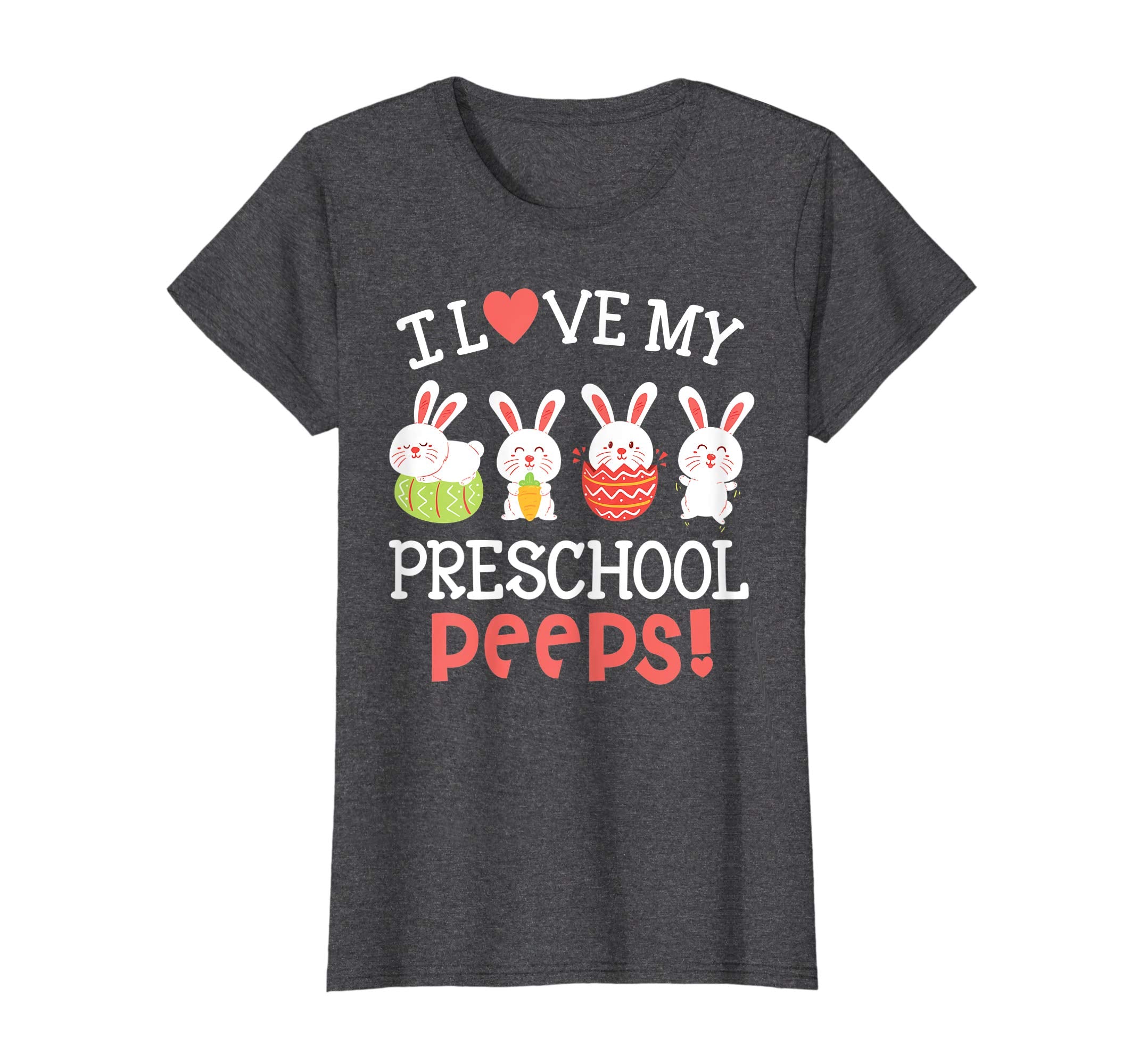 I Love My Preschool Peeps Bunnies Easter Teacher Shirt