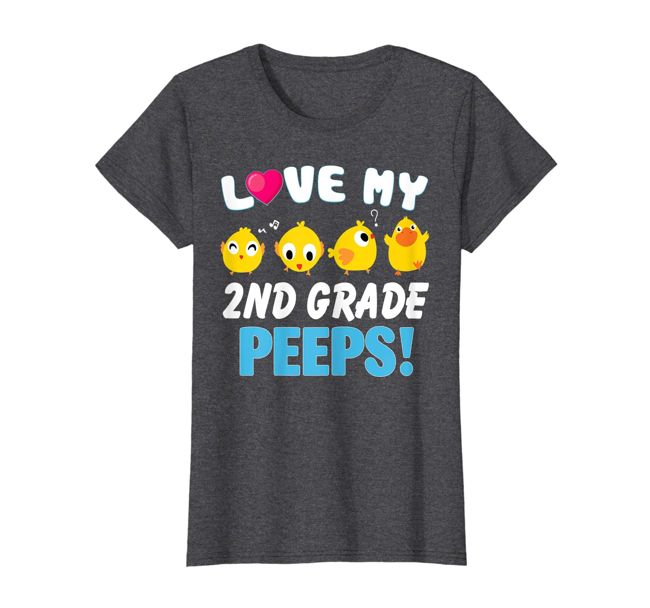 I Love My 2ND Grade Peeps Chicks Happy Easter Teacher Shirt