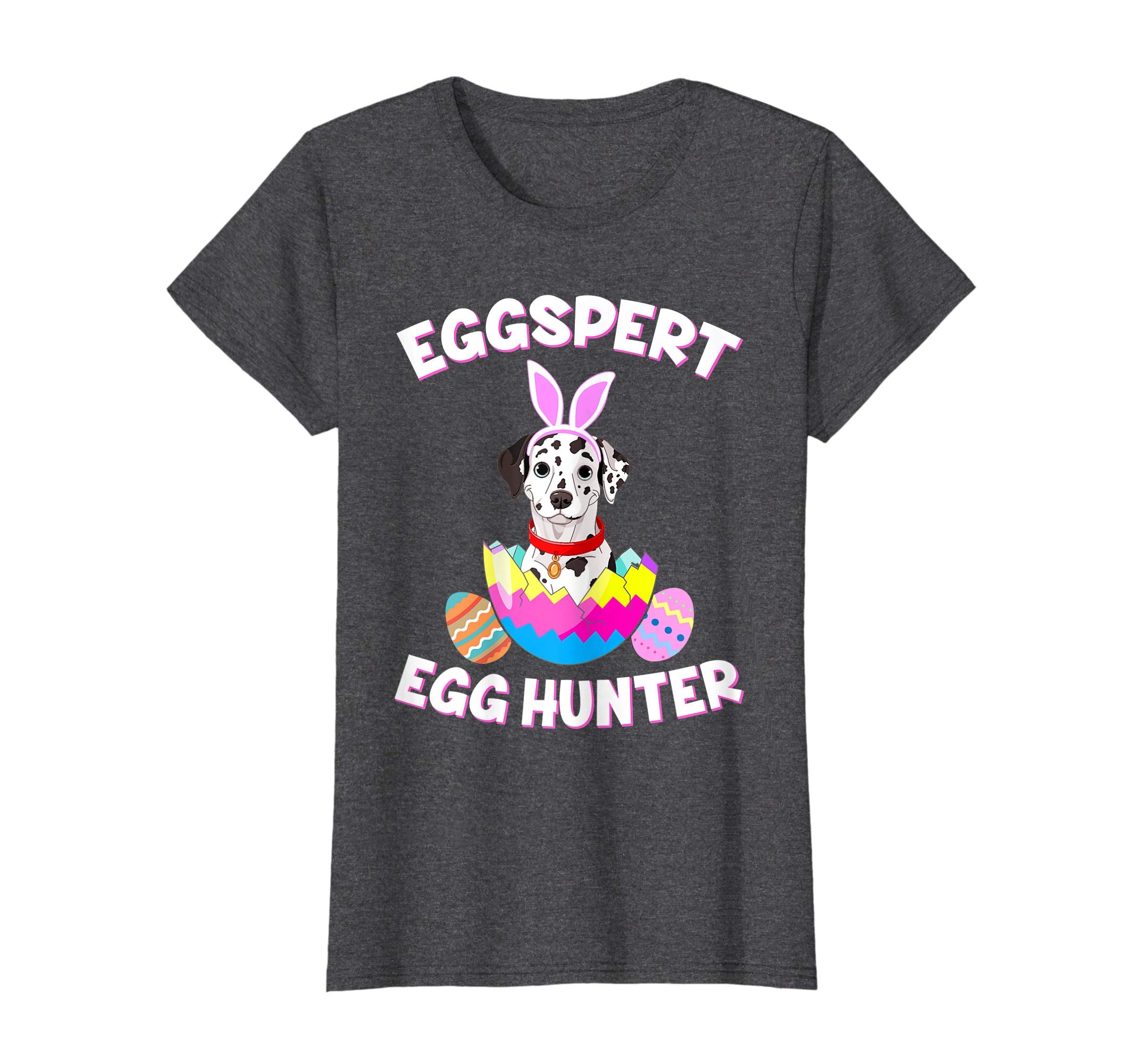 Eggspert Egg Hunter Easter Funny Dalmatian T Shirt