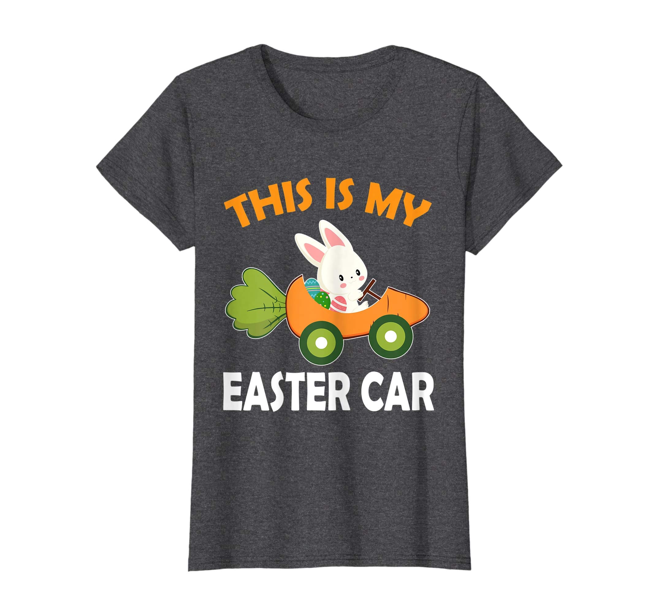 Bunny Riding Carrot Car Easter Shirt This Is My Easter Car