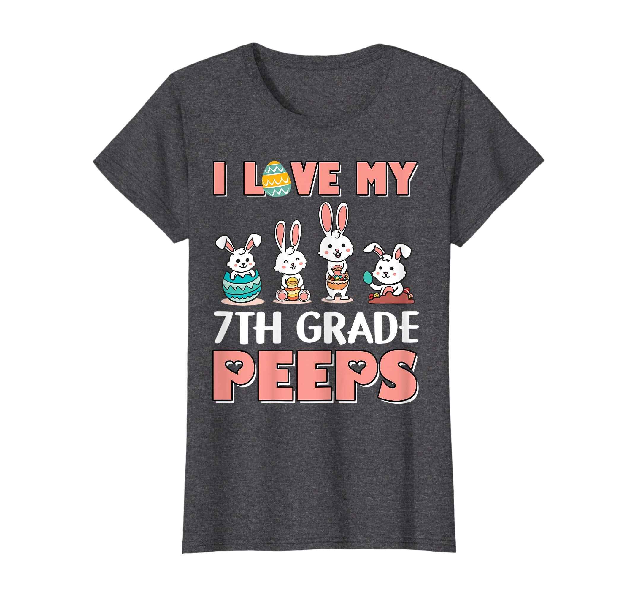 I Love My 7th Grade Peeps Happy Easter Teacher Shirt