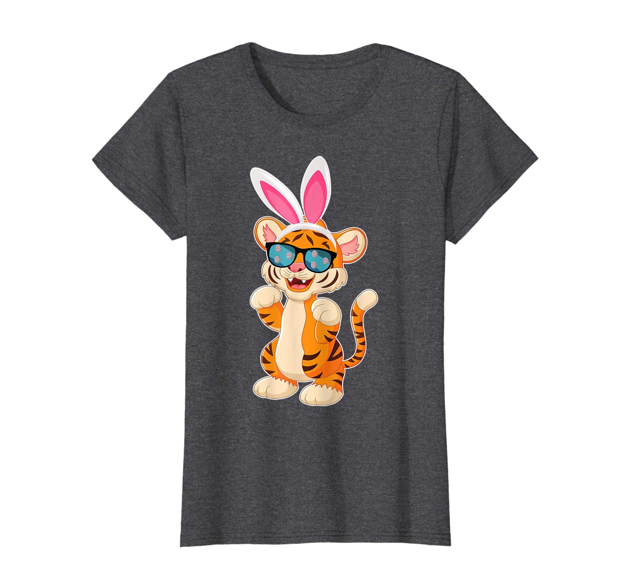 Tiger Dog Cool Sunglass Bunny Hat Happy Easter Day Shirt
