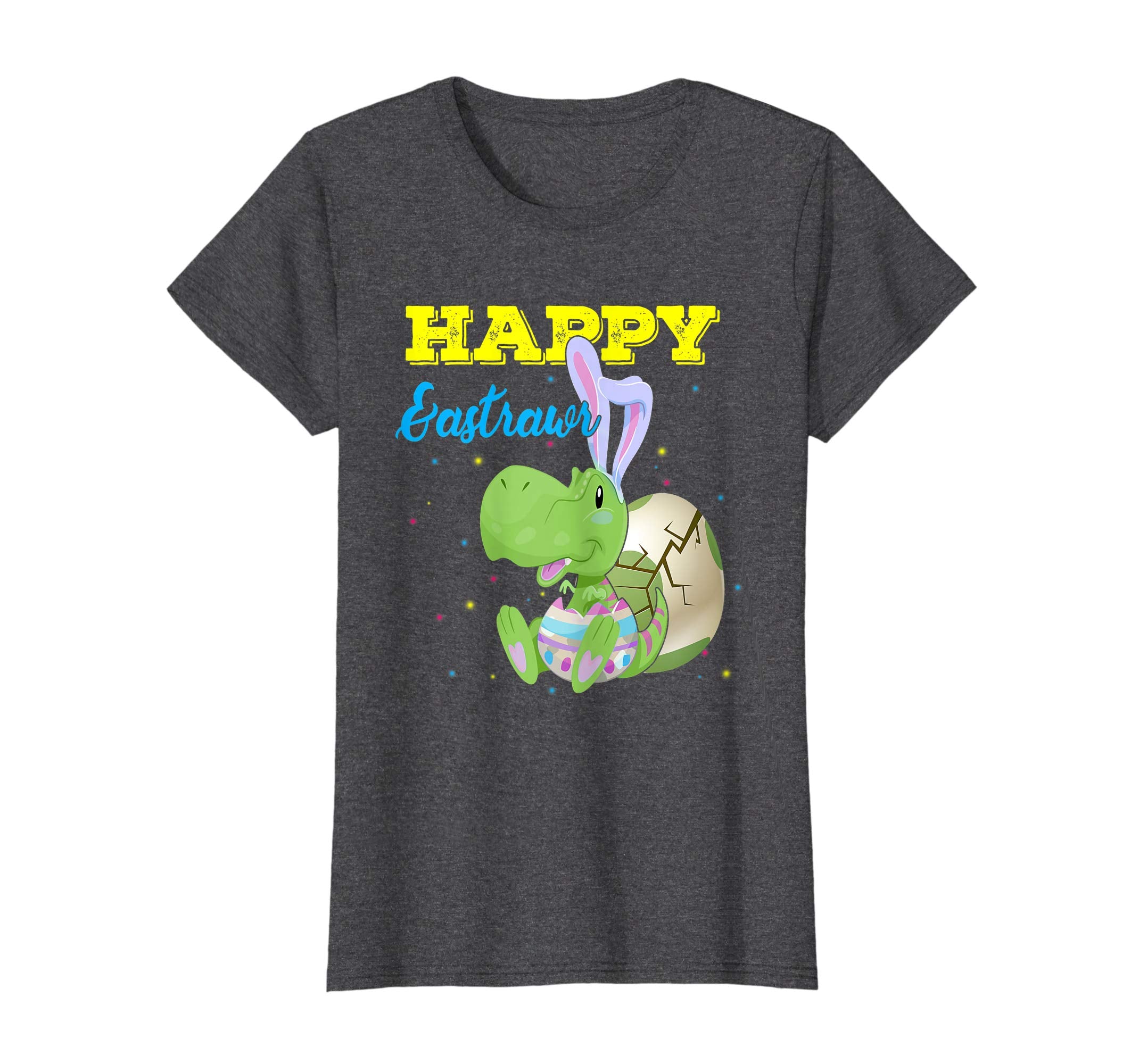 Happy Eastrawr T Rex Dinosaur Easter Bunny Egg Shirt Kids
