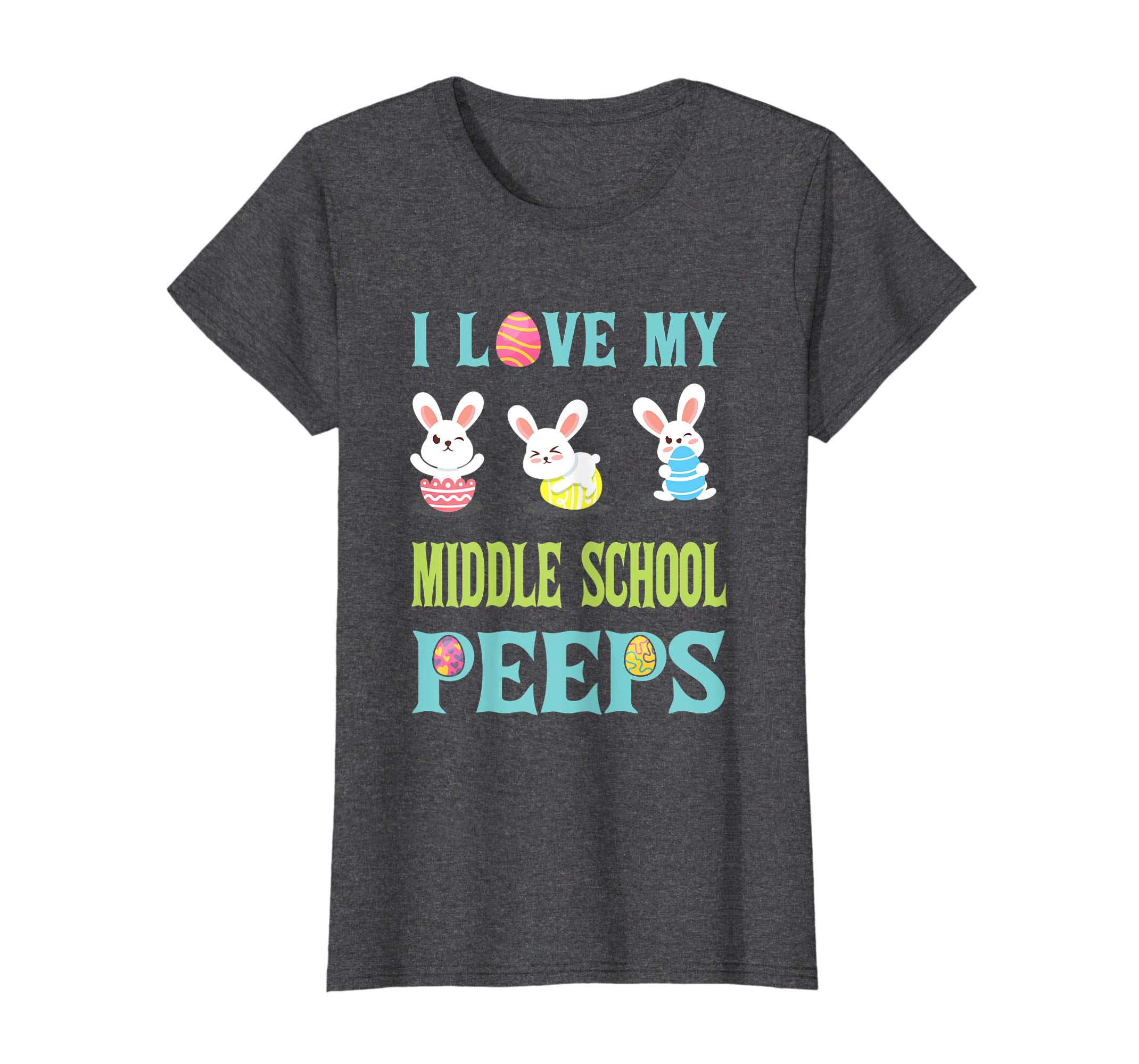 I Love My Middle School Peeps Happy Easter Teacher Shirt