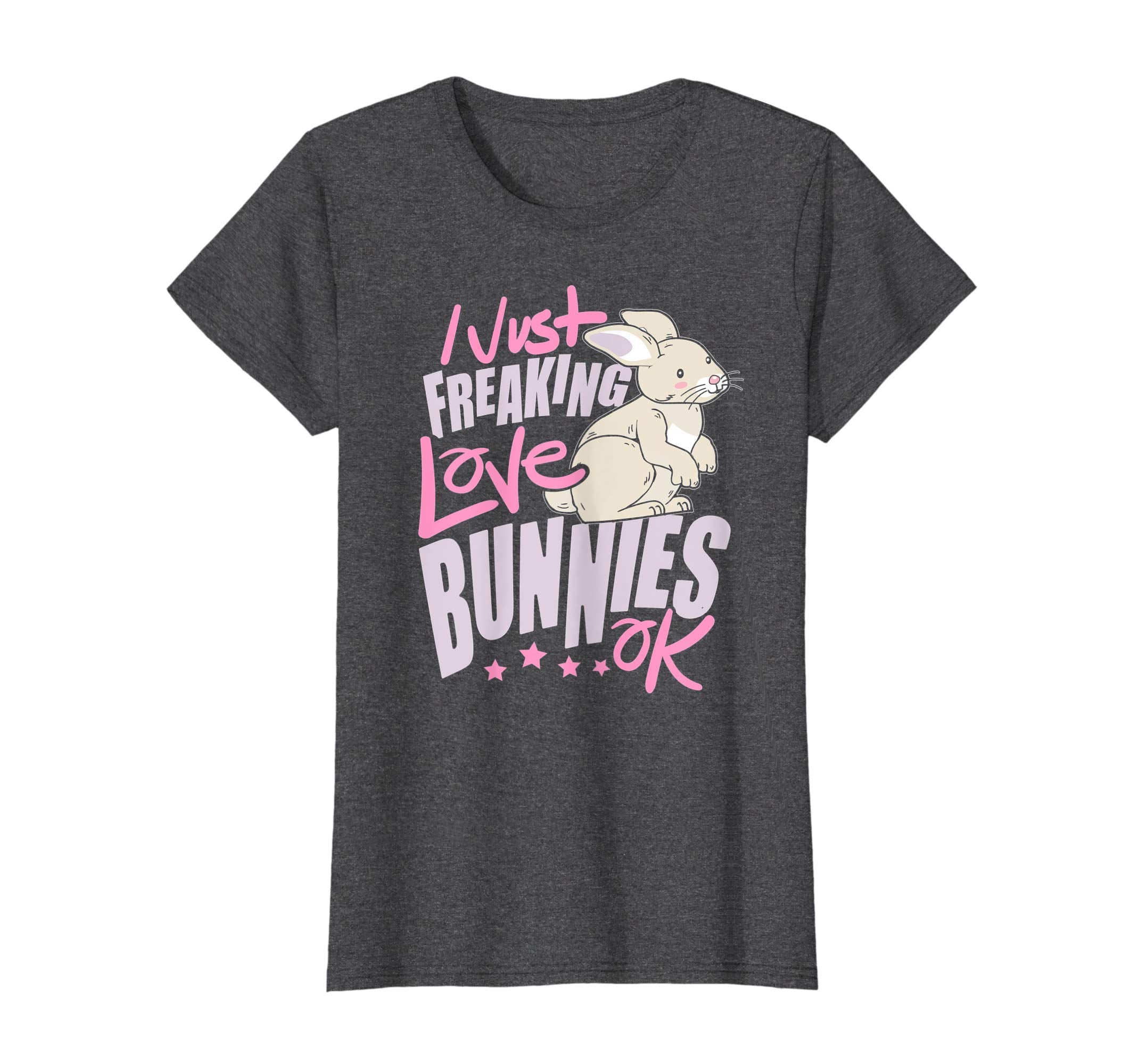 I Just Freaking Love Bunnies Easter Shirt For Girls