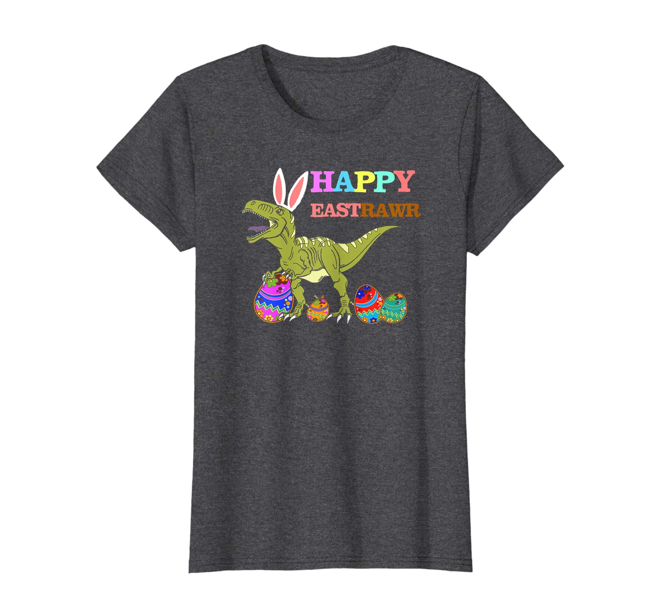 Happy Eastrawr T Rex Dinosaur Easter Bunny Egg Shirt Kids