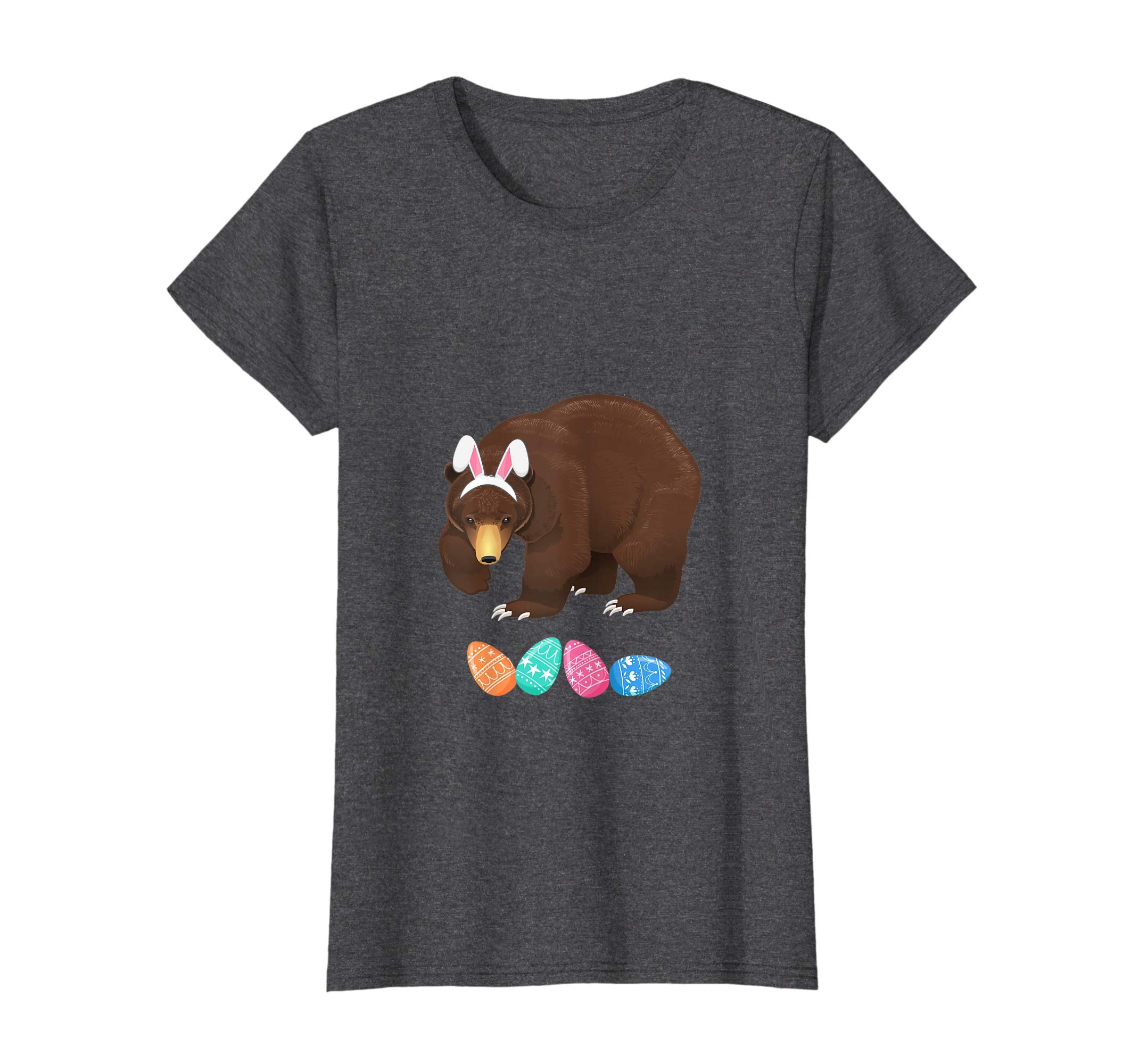 Funny Easter Bear With Bunny Ears And Eggs T Shirt