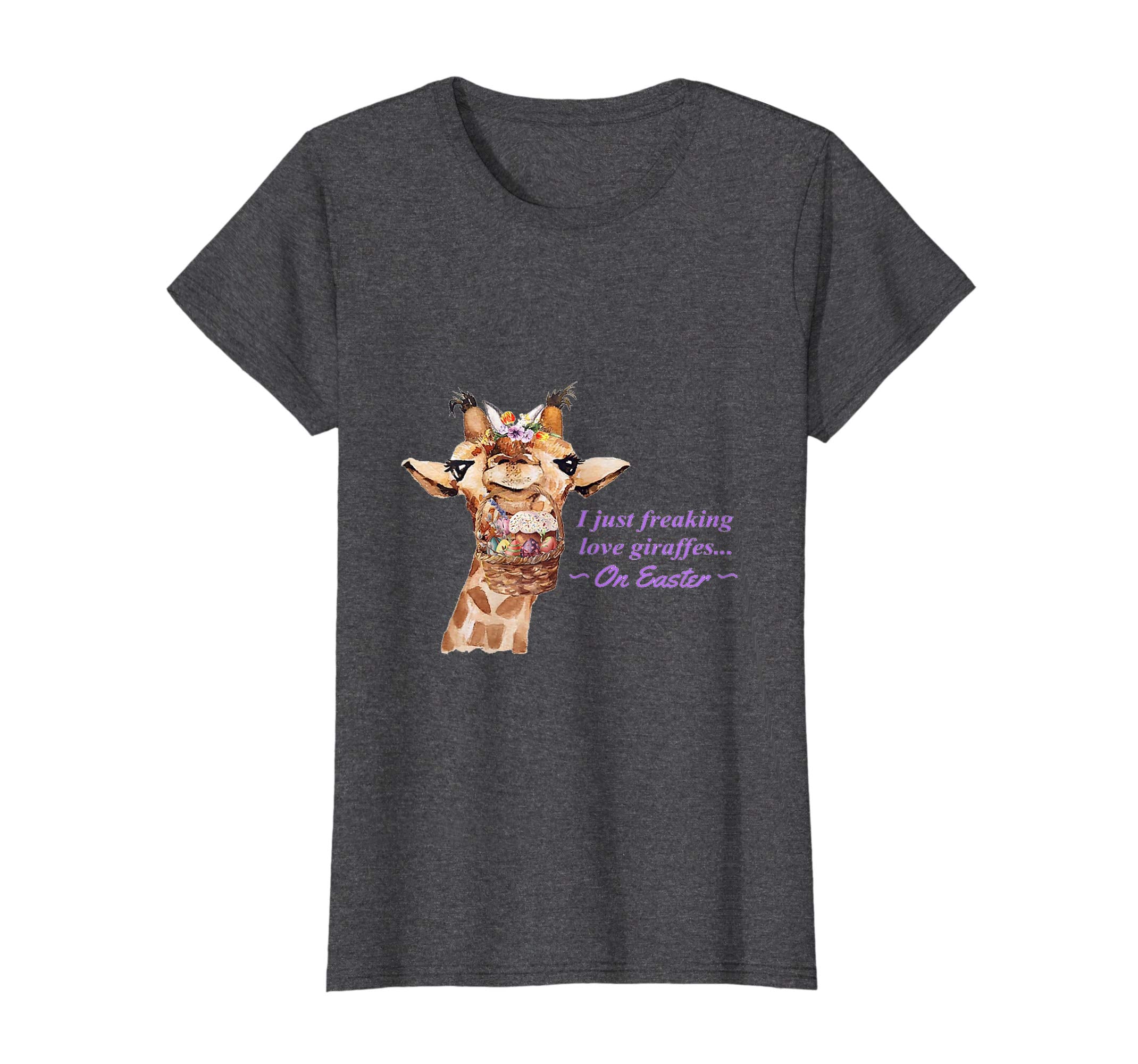 Funny I Just Freaking Love Giraffes On Easter Day Shirt Gift