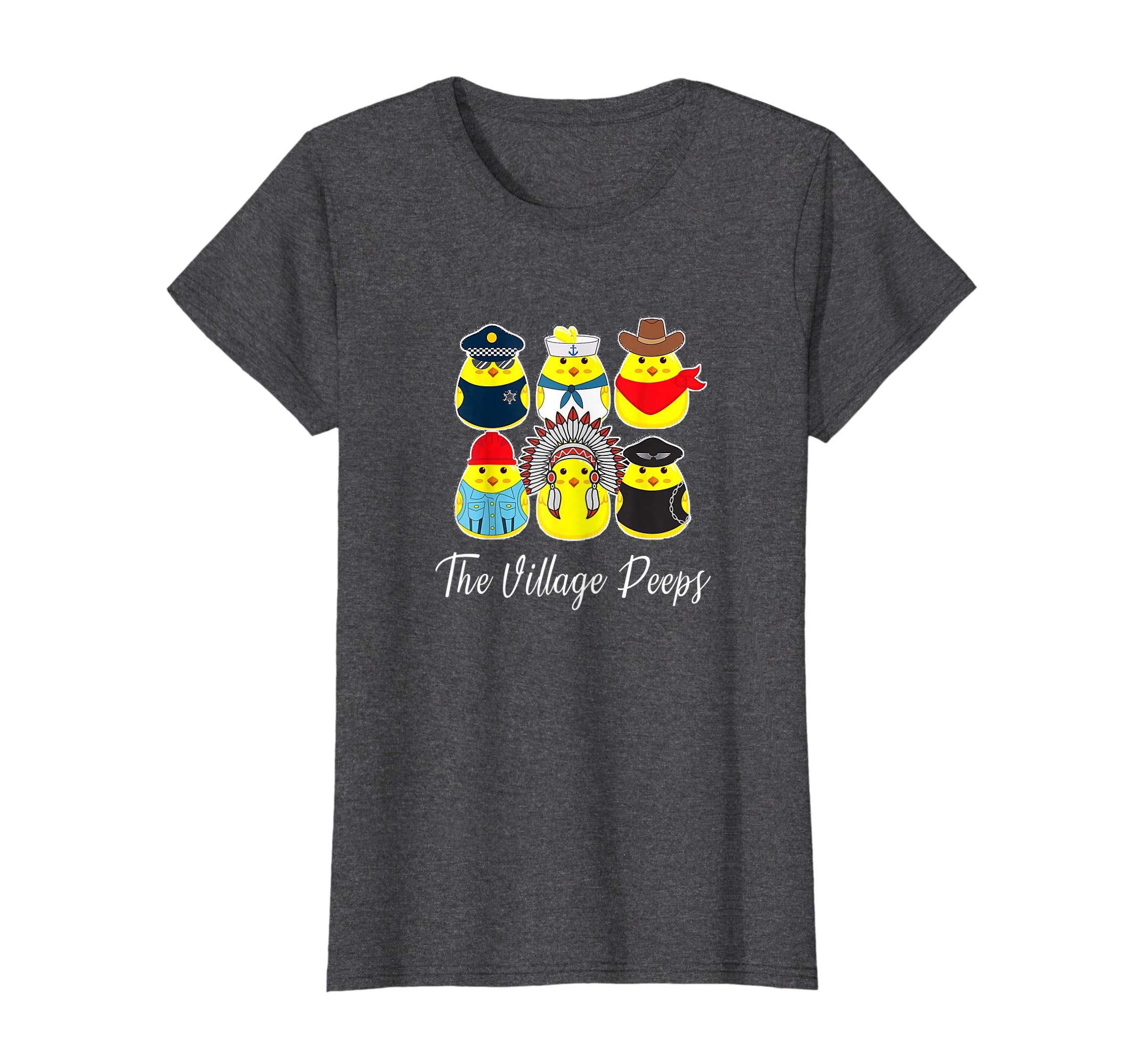 Funny Easter Shirt Village Peeps Cute Chick Tshirt Bunny