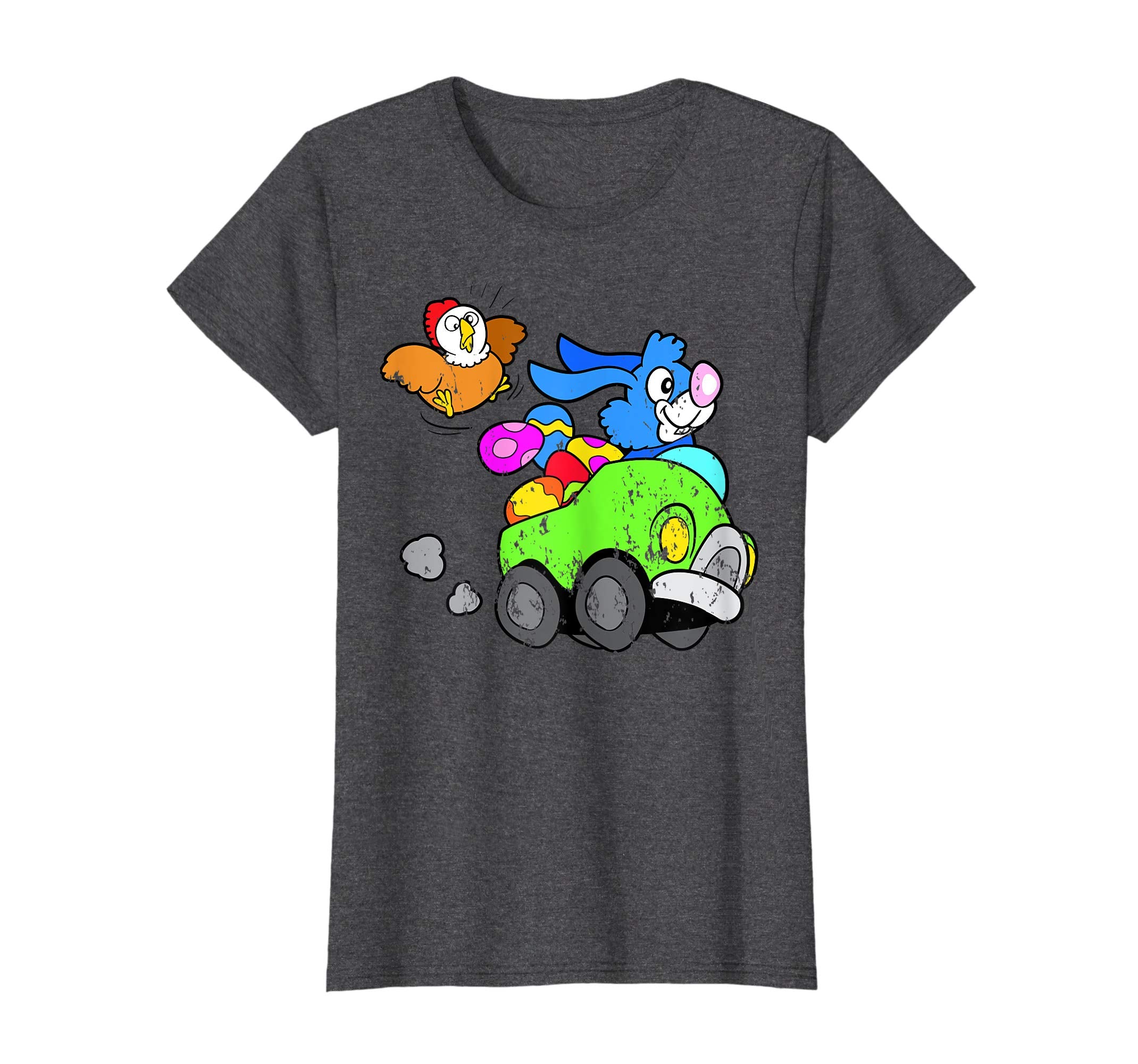 Retro Vintage Grunge Funny Cute Easter Bunny Egg Fun T-Shirt
