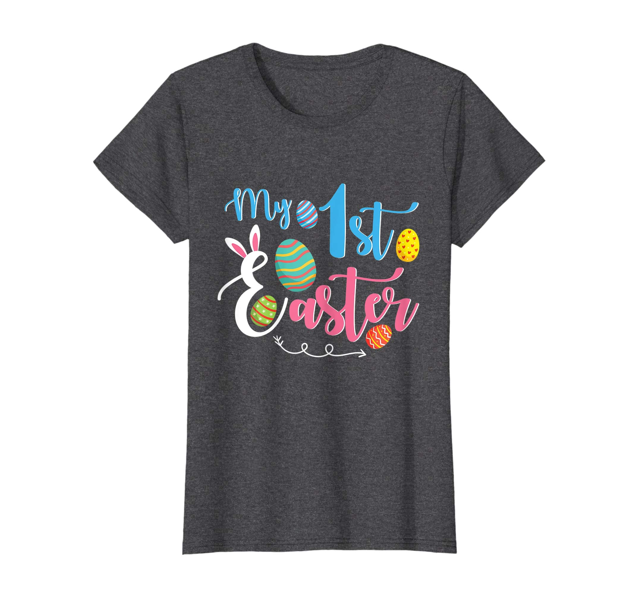 Bunny Rabbit Face &amp; Easter Egg My 1st Easter Happy Day Shirt