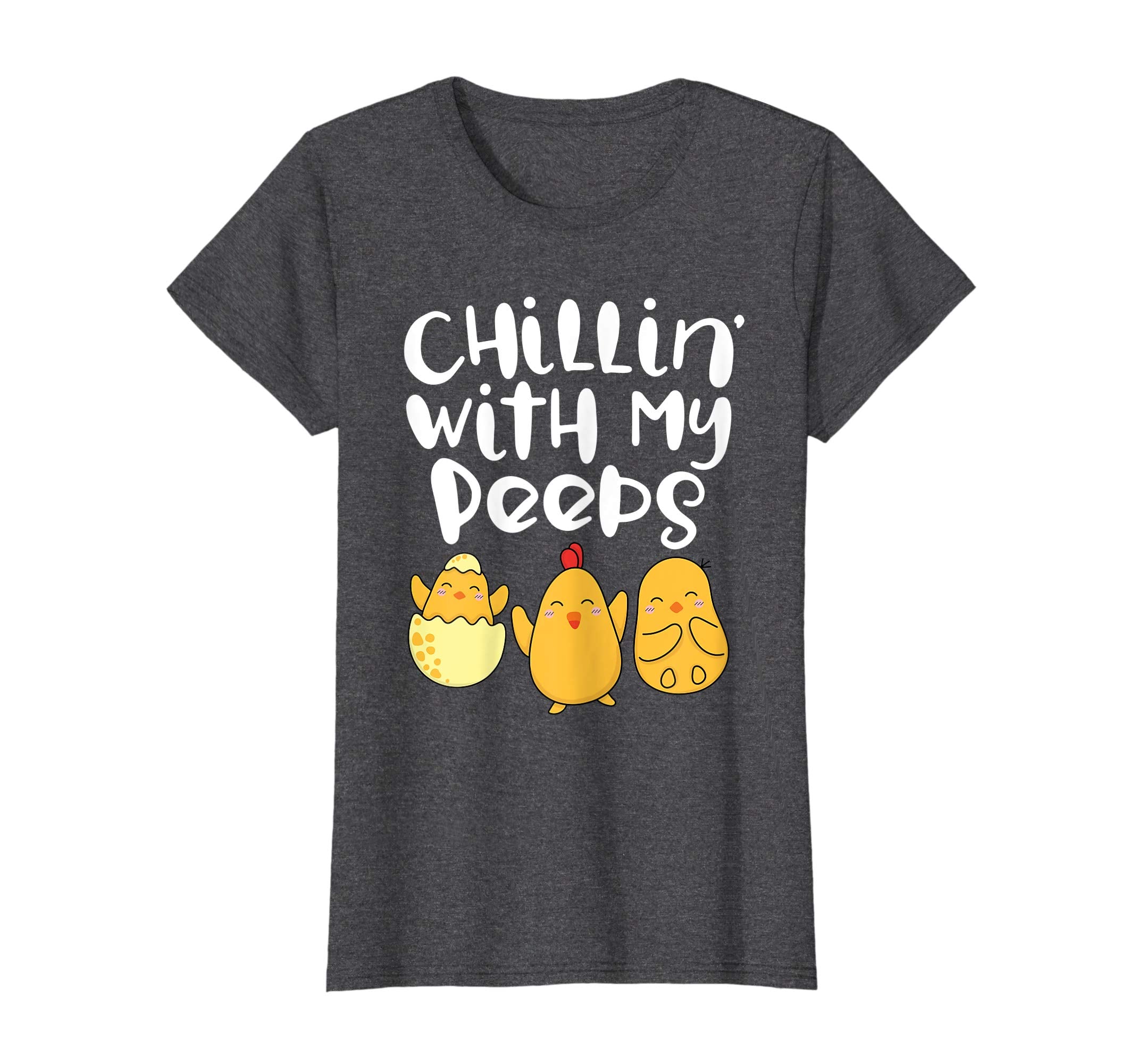 Chillin With My Peeps Happy Easter Kids Boys Girls T Shirt