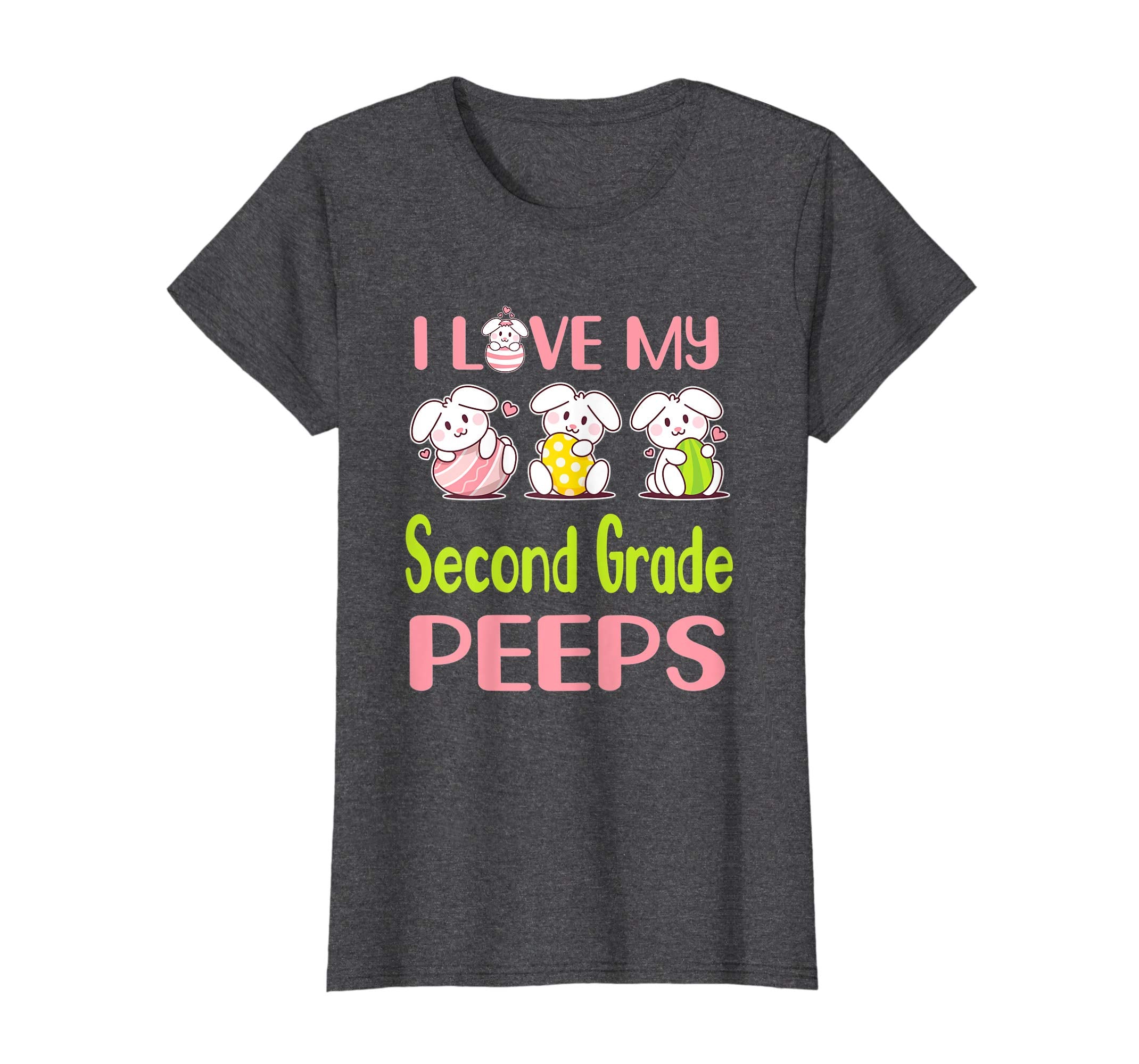 I Love My Second Grade Peeps Happy Easter Teacher Shirt