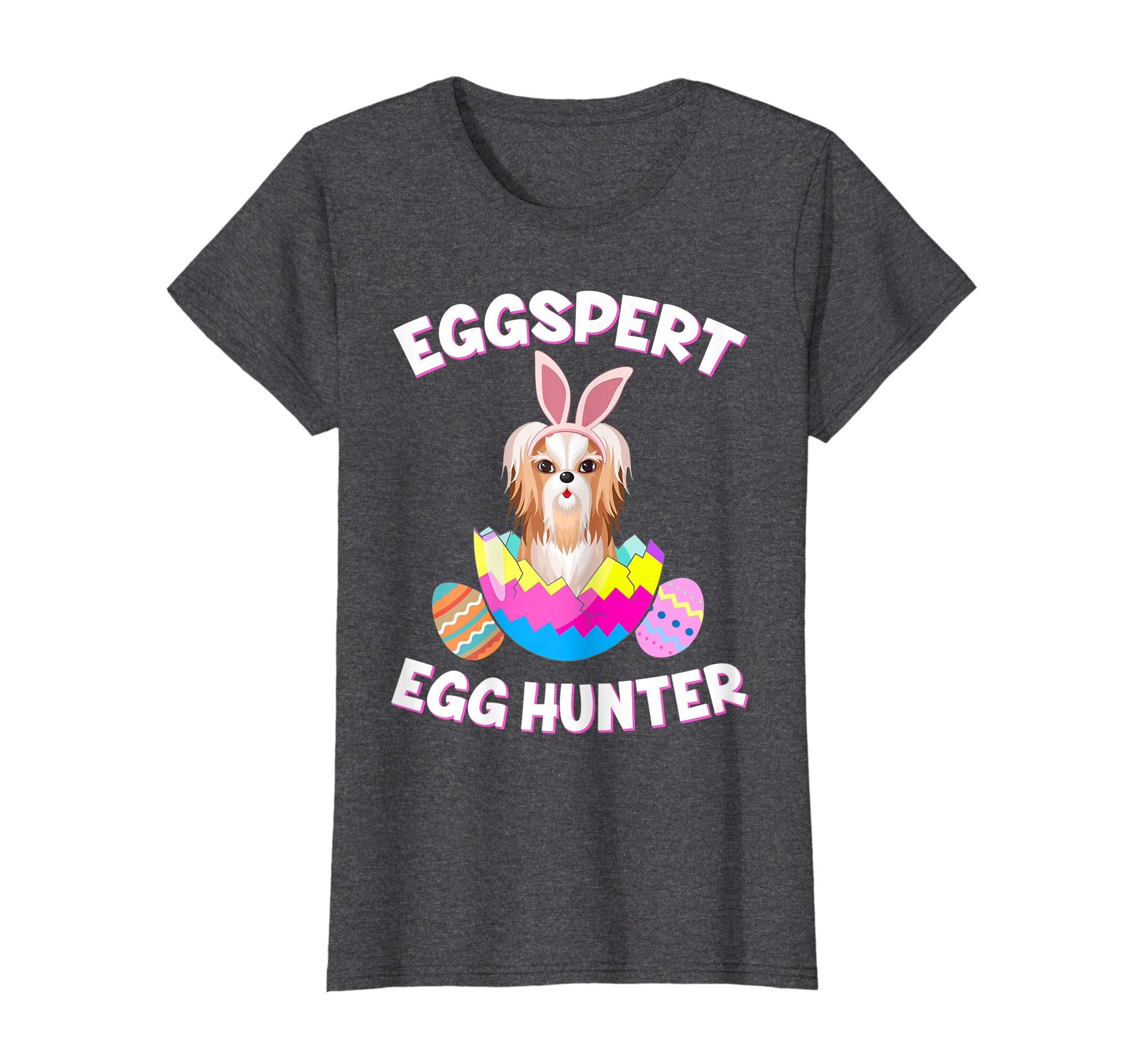 Eggspert Egg Hunter Easter Funny Shih Tzu T Shirt