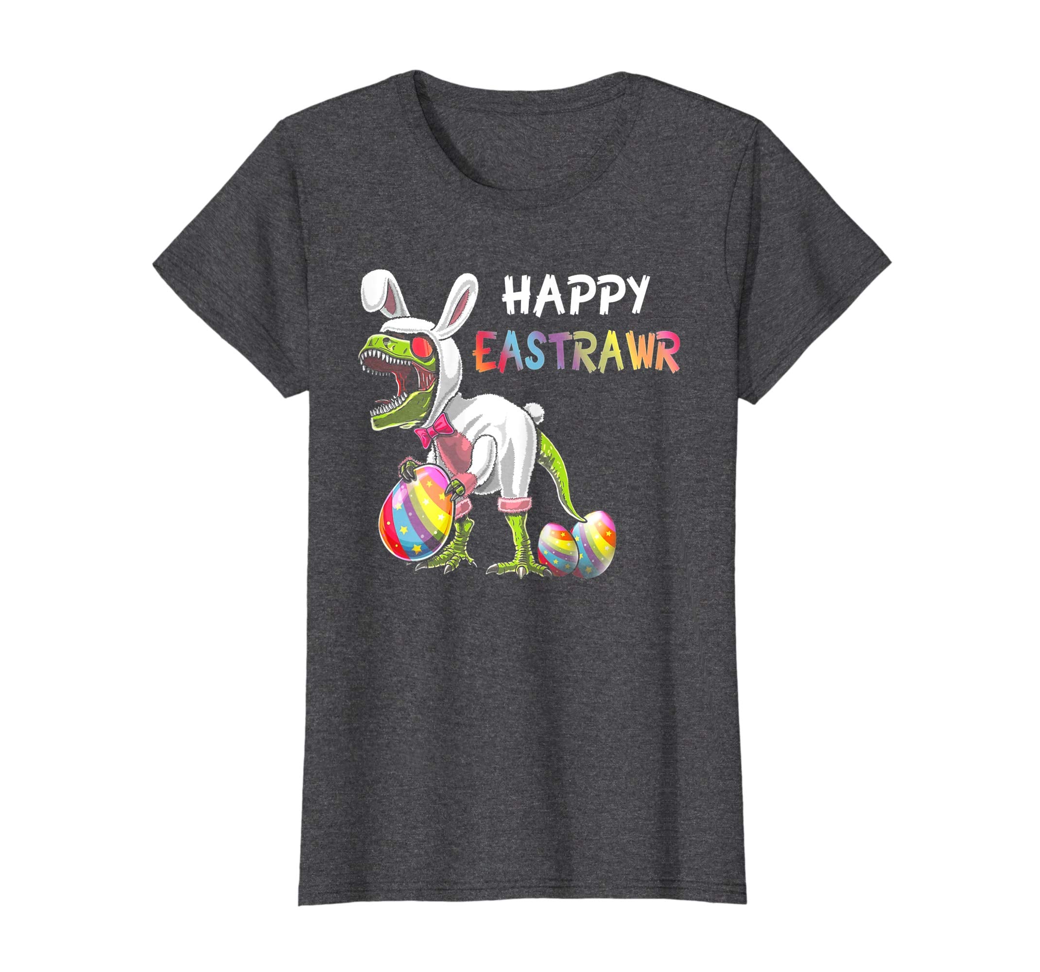 Happy Eastrawr T Rex Dinosaur Easter Bunny Egg Shirt Kids
