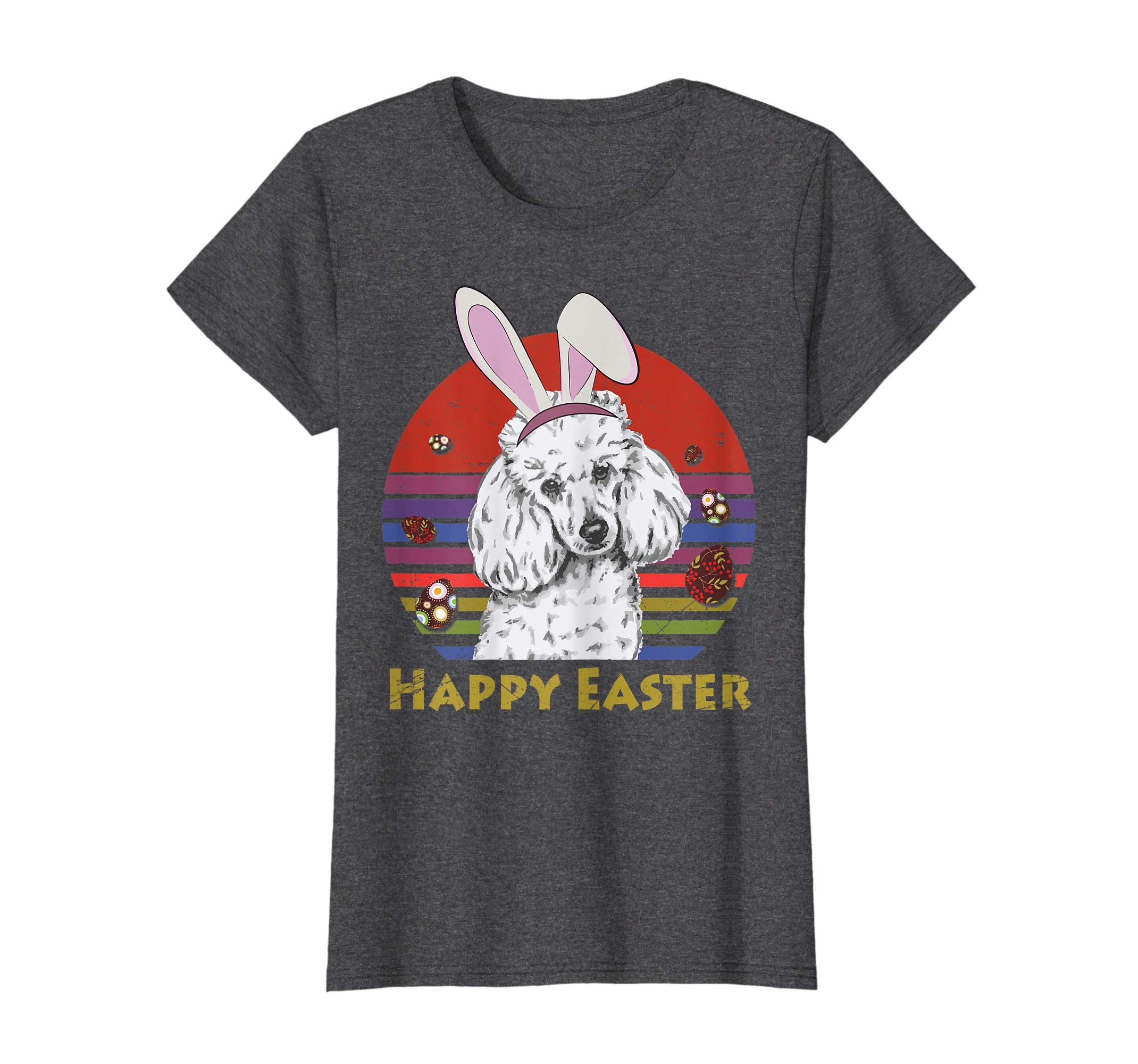 Poodle With Bunny Headband Happy Easter Tshirt Easter Gifts