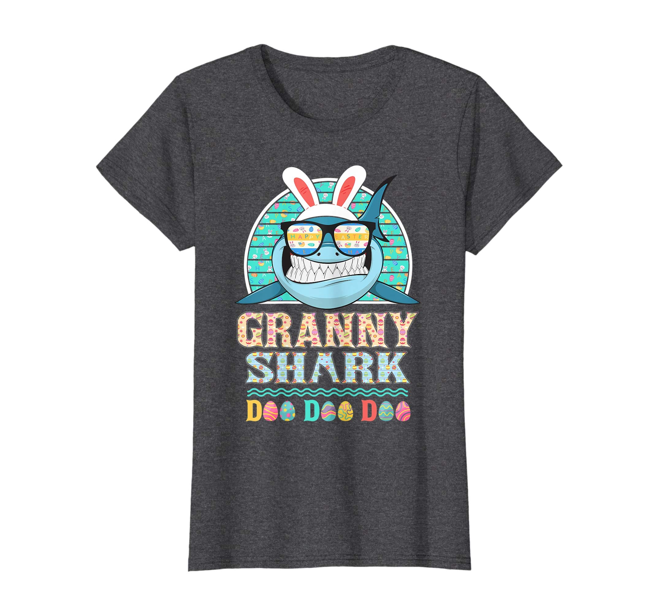 Funny Granny Shark Happy Easter Day Gift Family Shirt