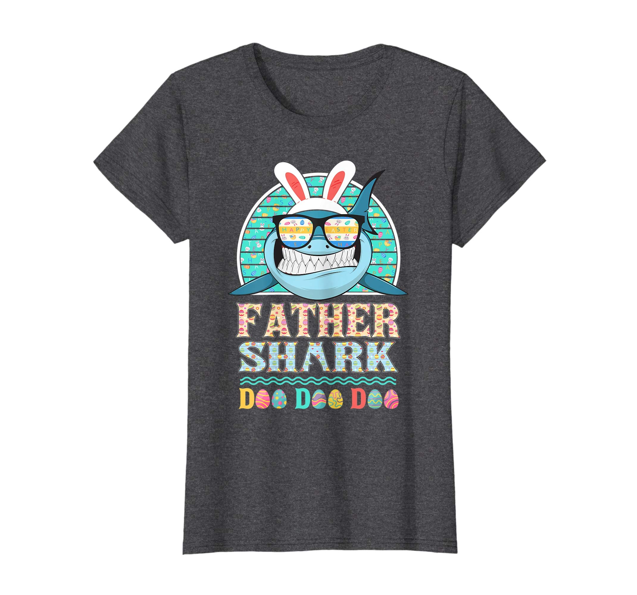 Funny Father Shark Happy Easter Day Gift Family Shirt