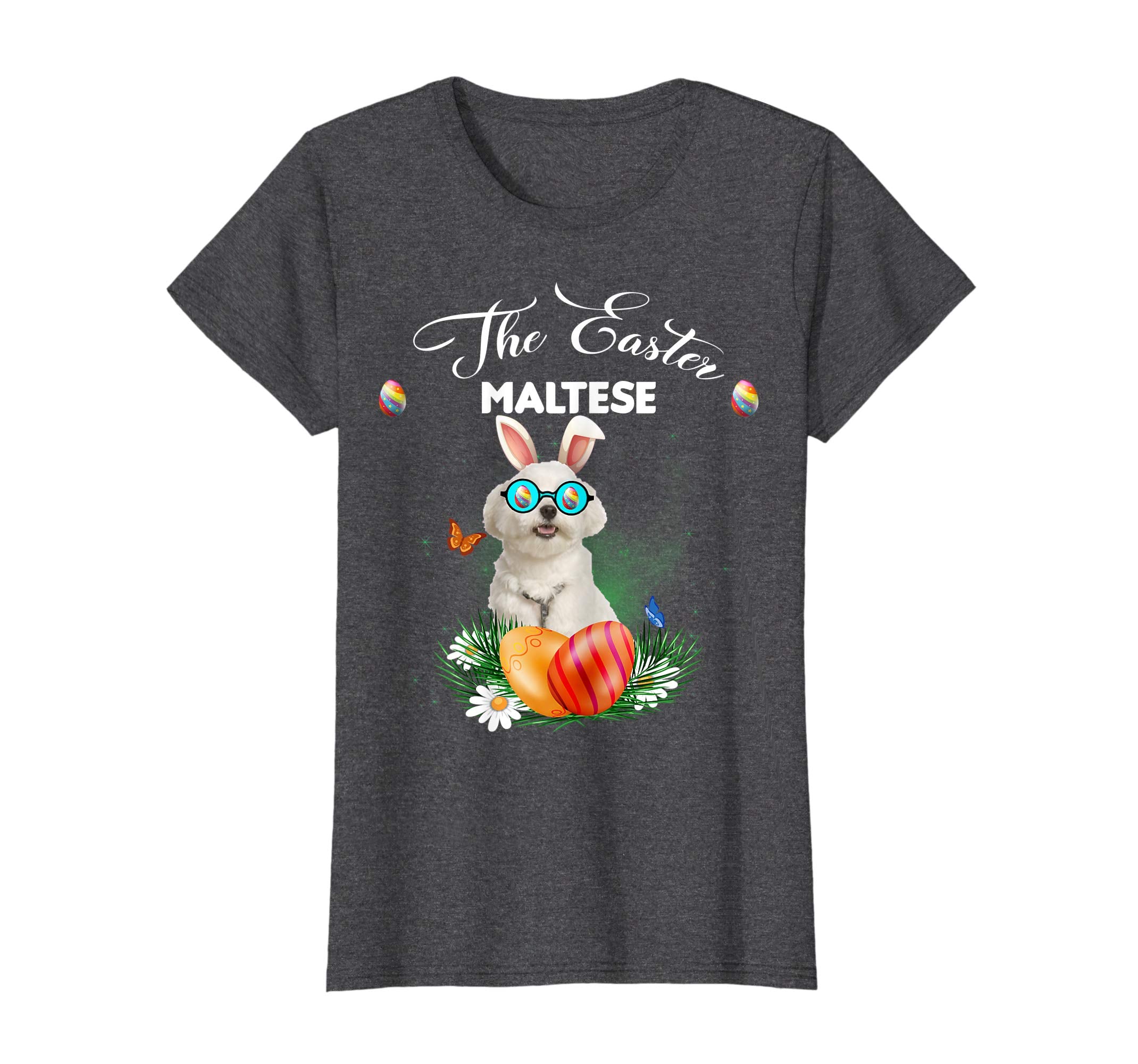 Maltese Bunny Easter Day Dog Gifts T-Shirt