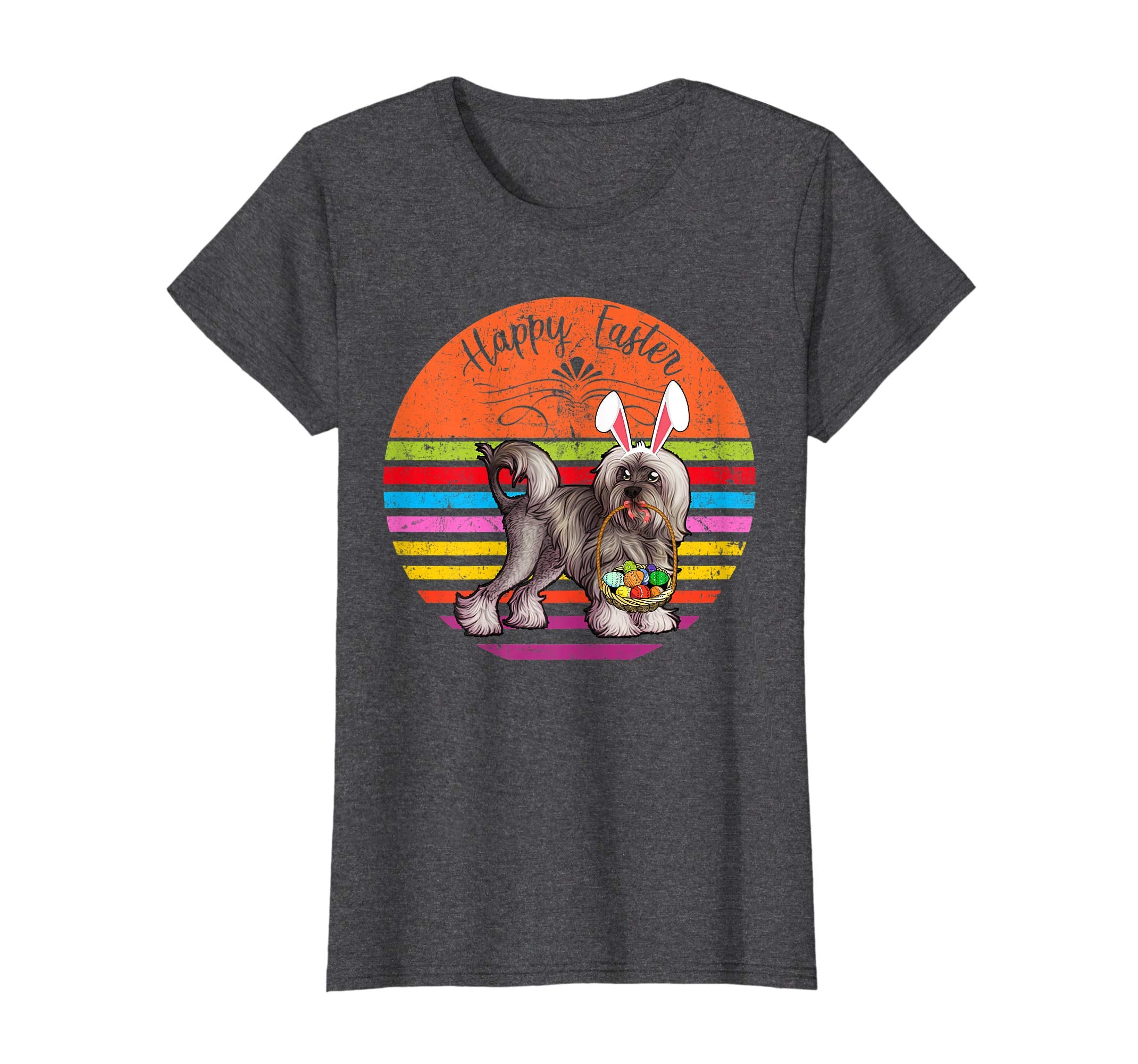 Vintage Lowchen Dog Easter Eggs Basket T Shirt