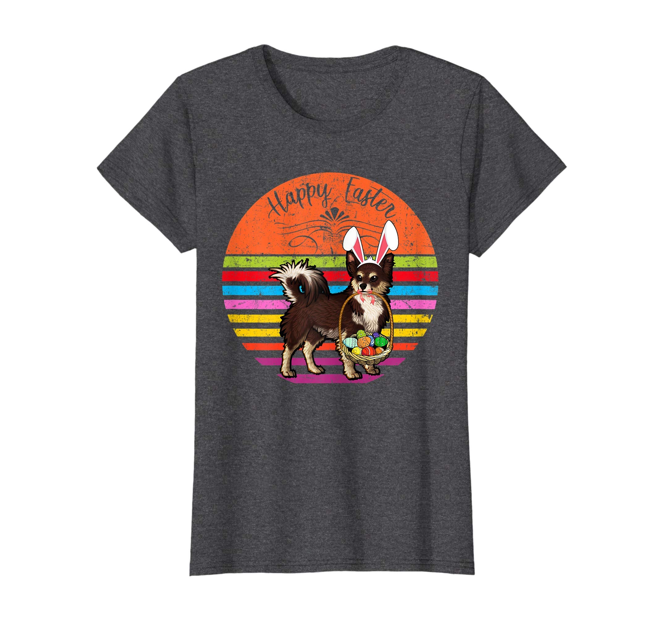 Vintage Chihuahua Dog Easter Eggs Basket T Shirt