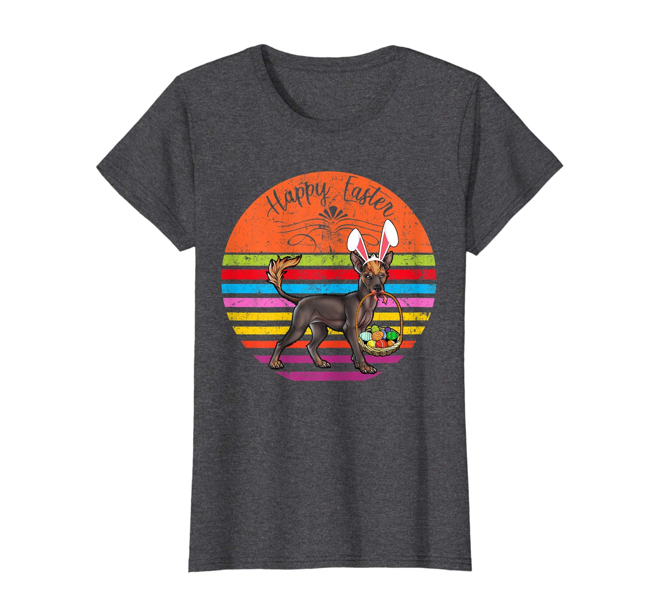 Vintage Peruvian Hairless Dog Easter Eggs Basket T Shirt