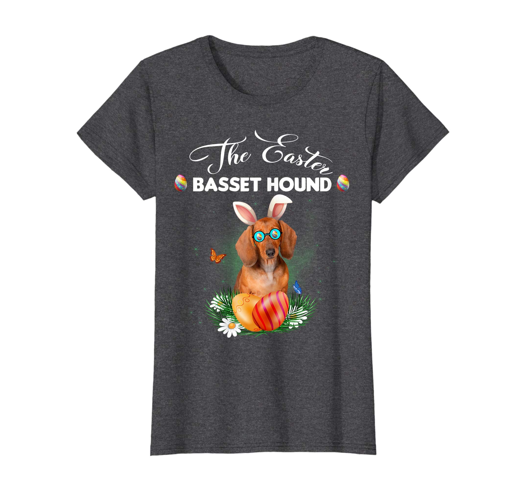 Basset Hound Bunny Easter Day Dog Gifts T-Shirt